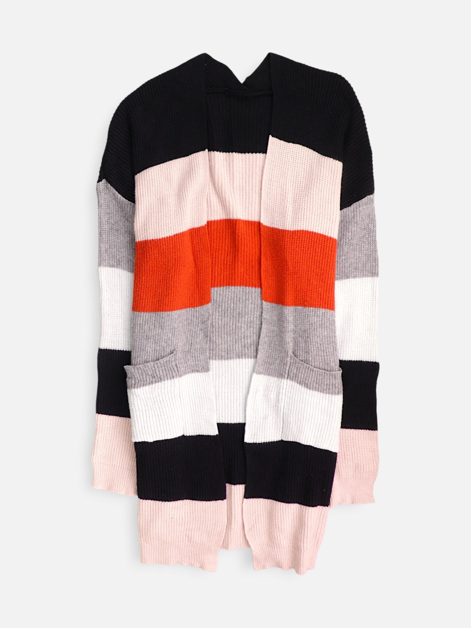 Sueter Cardigan Color Block - Mujer - Medium
