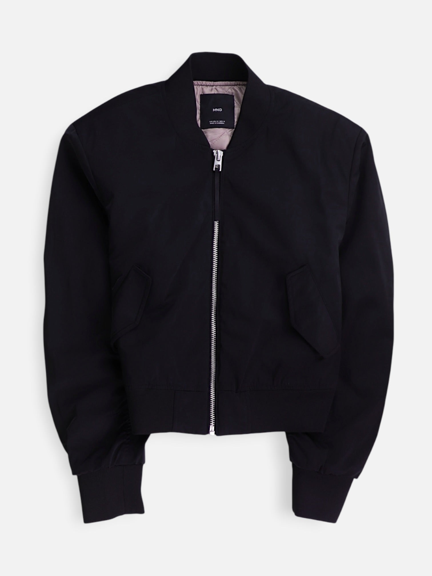 MANGO Chaqueta Bomber  Crop Top - Mujer - Medium