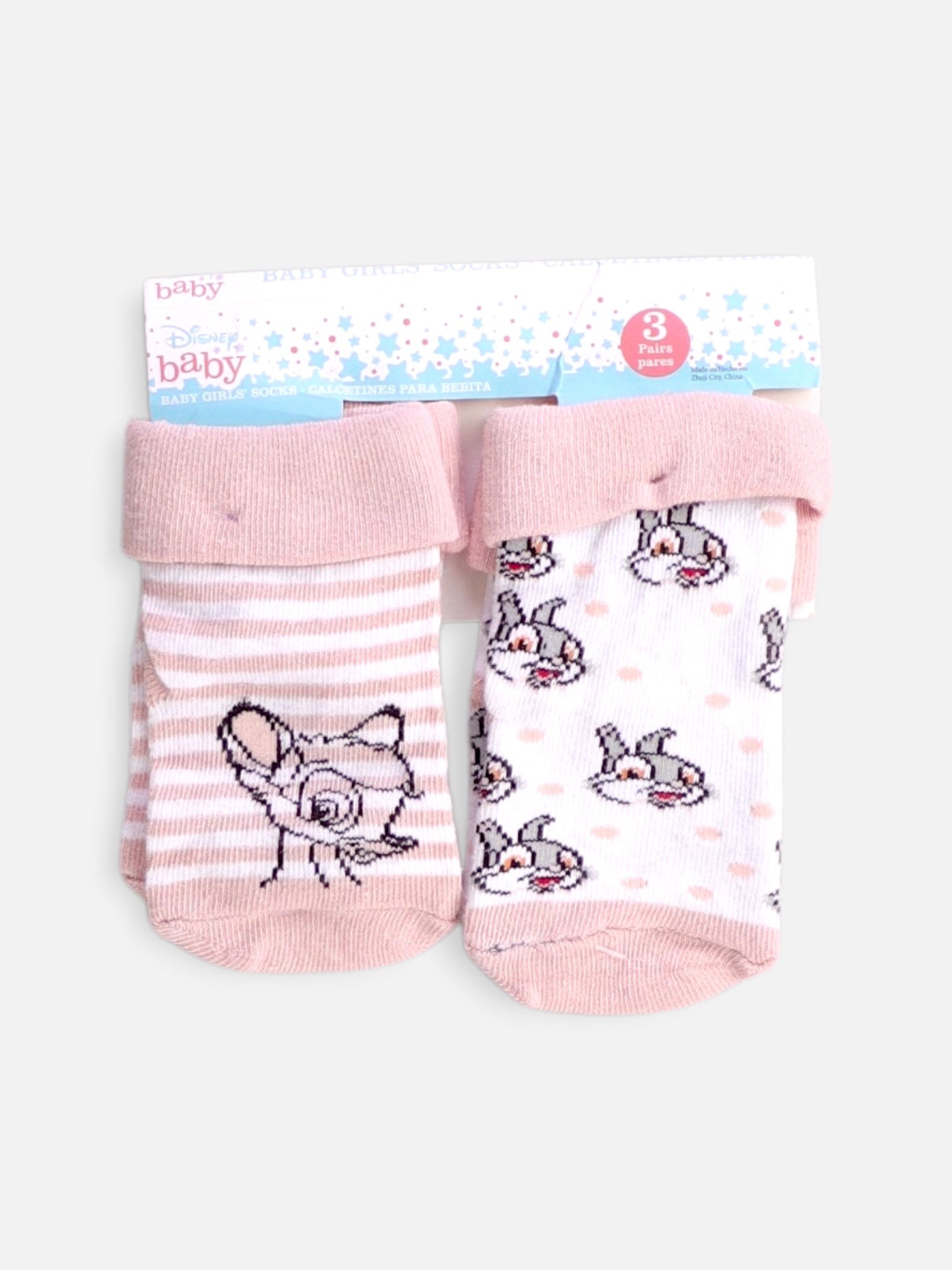 Disney Calcetines 2 Pares - Bebé - Talla Única (One Size)