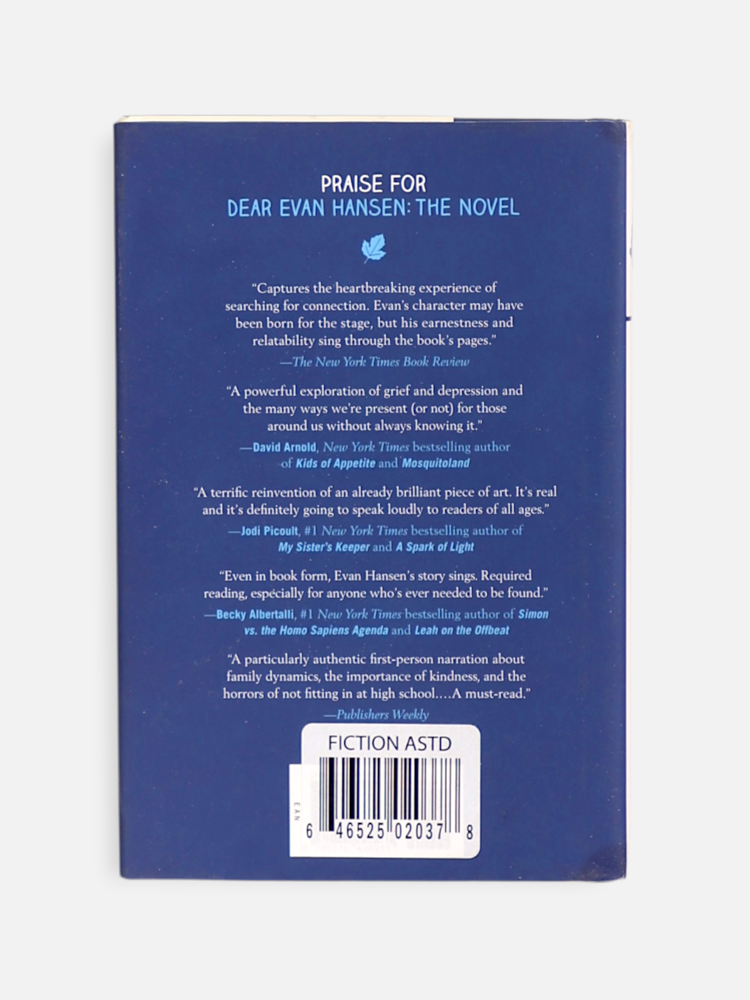 Libro DEAR EVAN HANSEN THE NOVEL  by Val Emmich