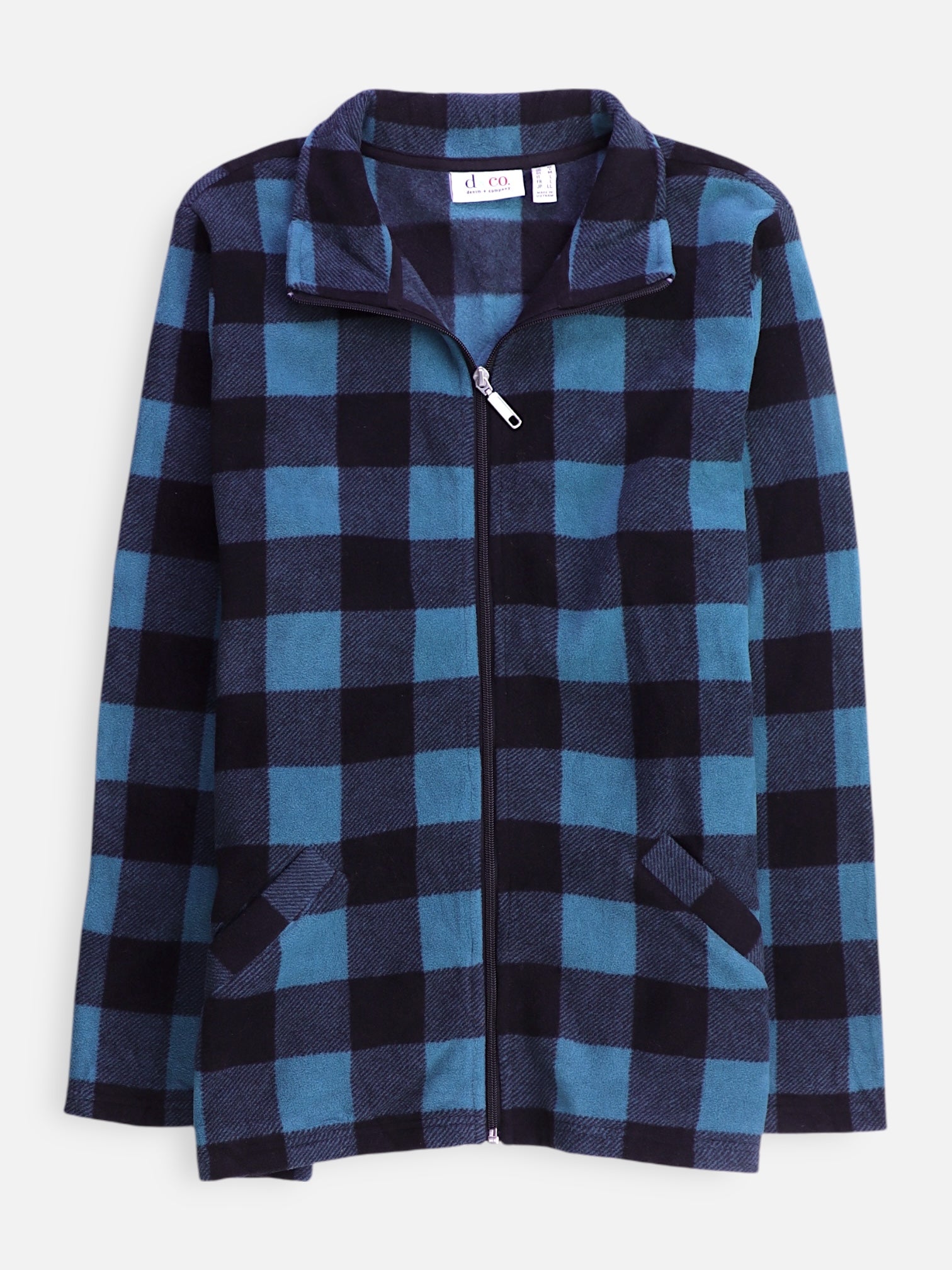 Sueter Fleece Color Block - Mujer - Medium