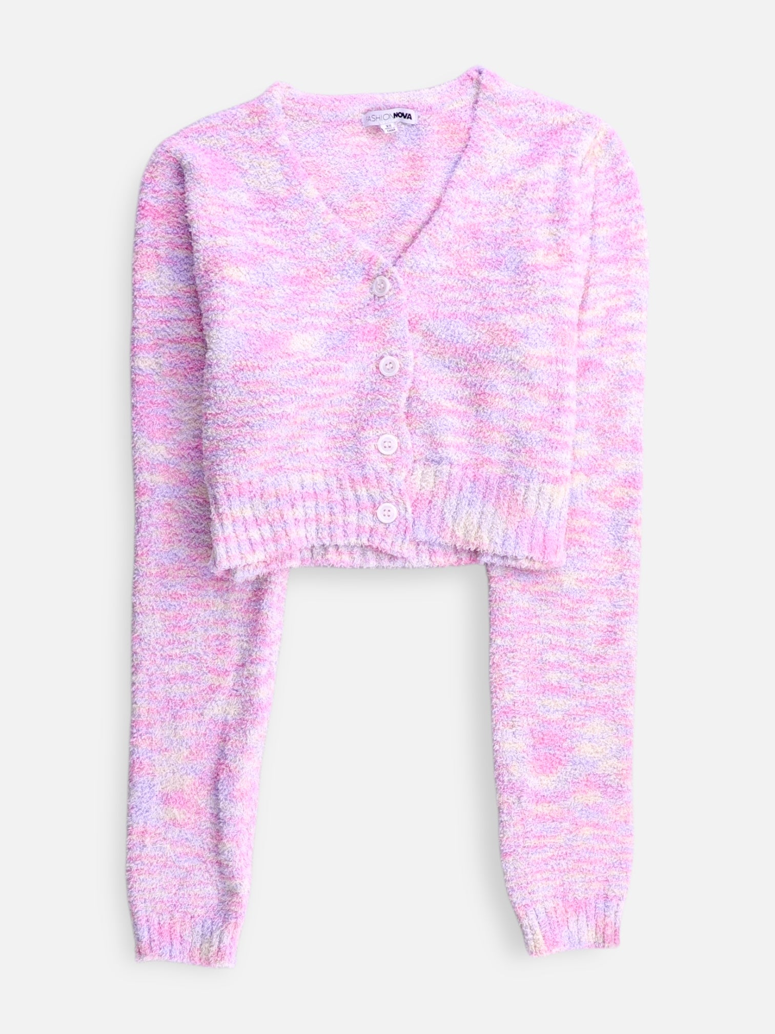 Fashionnova Sueter Cardigan Crop Top - Mujer - XS