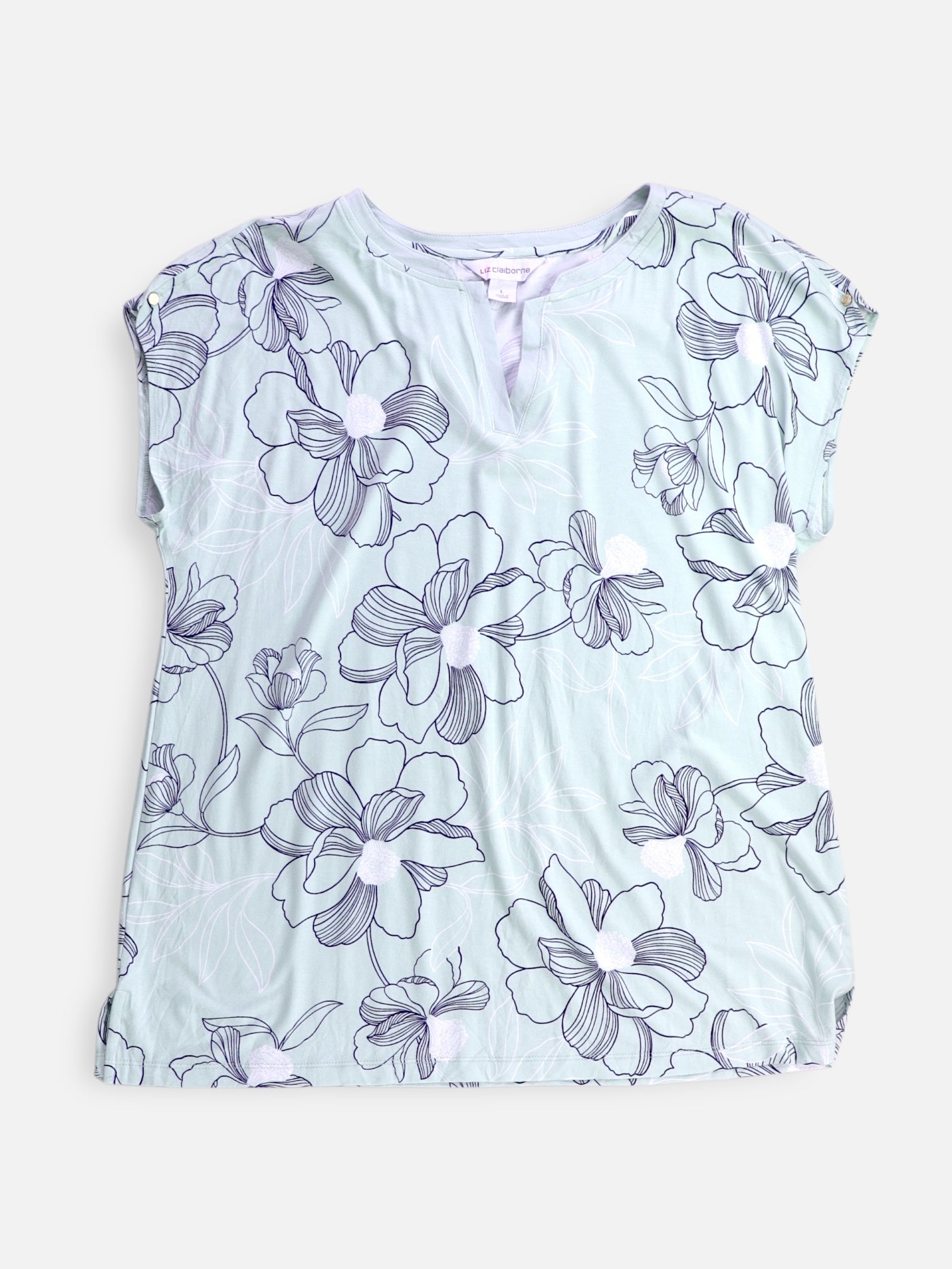LIZ claiborne Blusa Casual - Mujer - Large