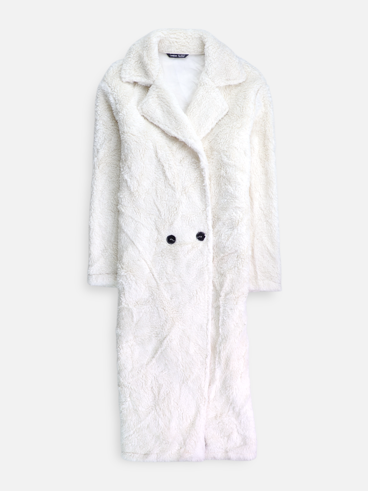 SHEIN Abrigo Teddy Casual - Mujer - Small