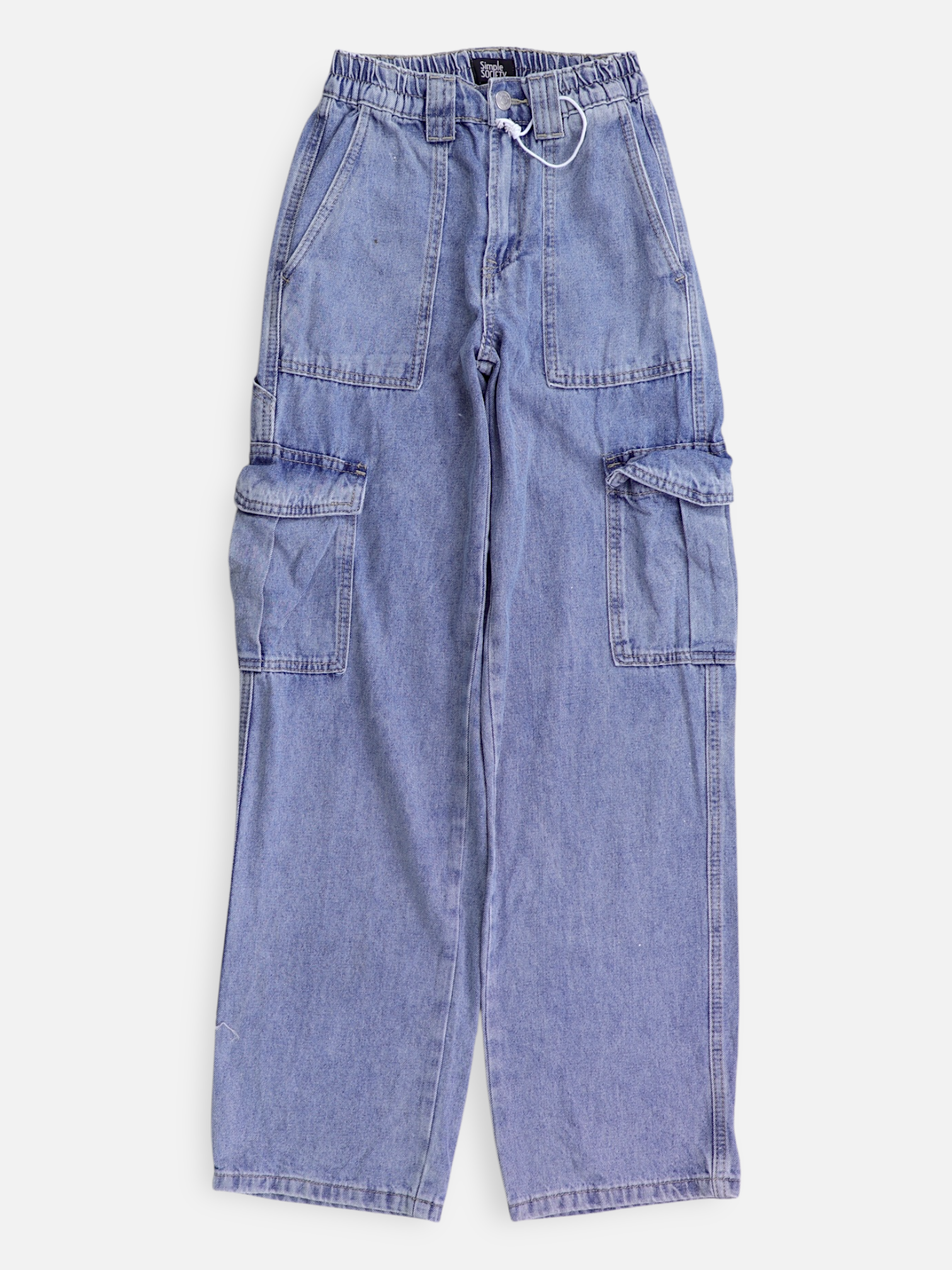 Jean Regular Fit Cargo - Mujer - 00