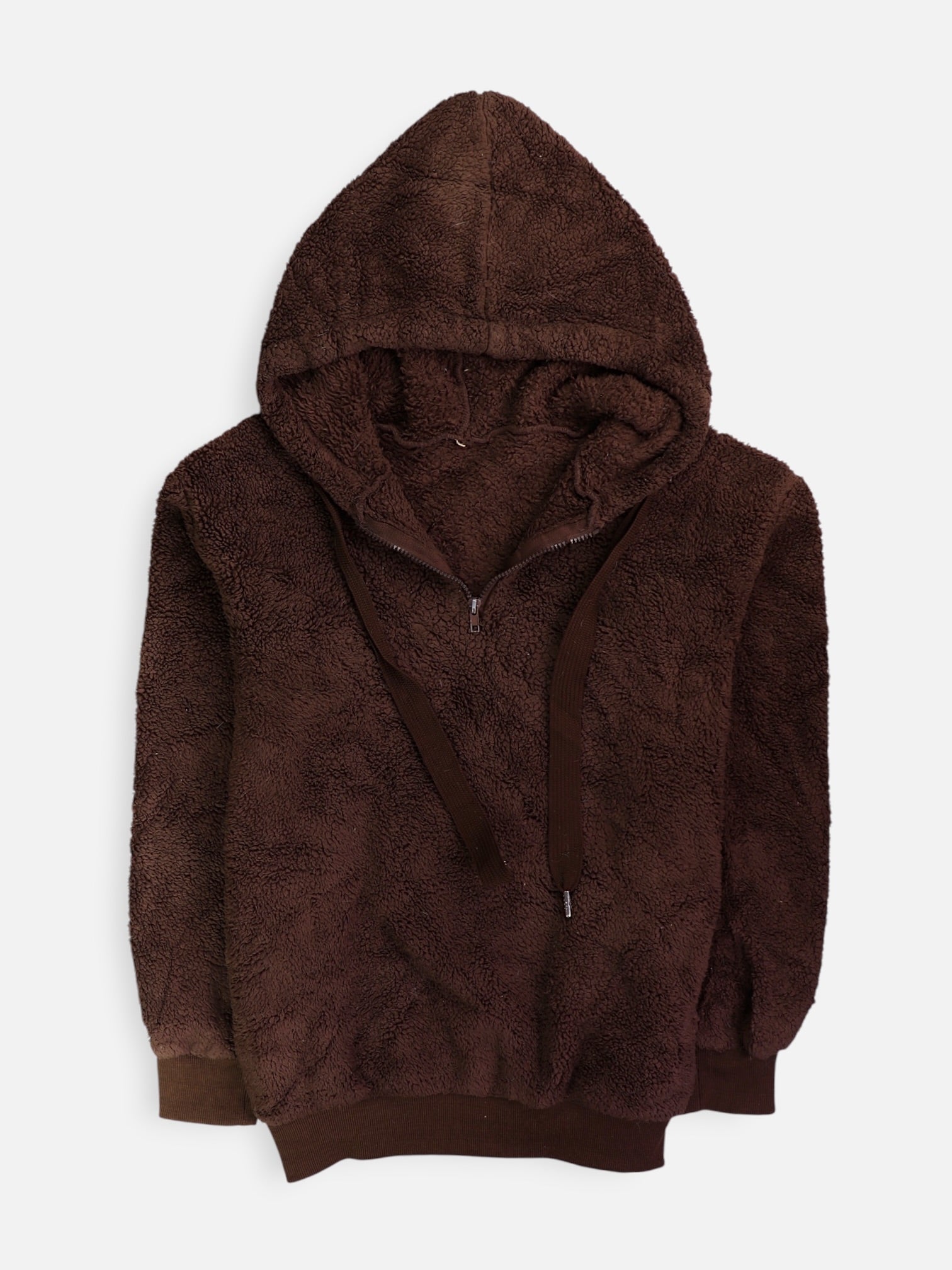 Sudadera Hoodie Teddy - Hombre - Medium