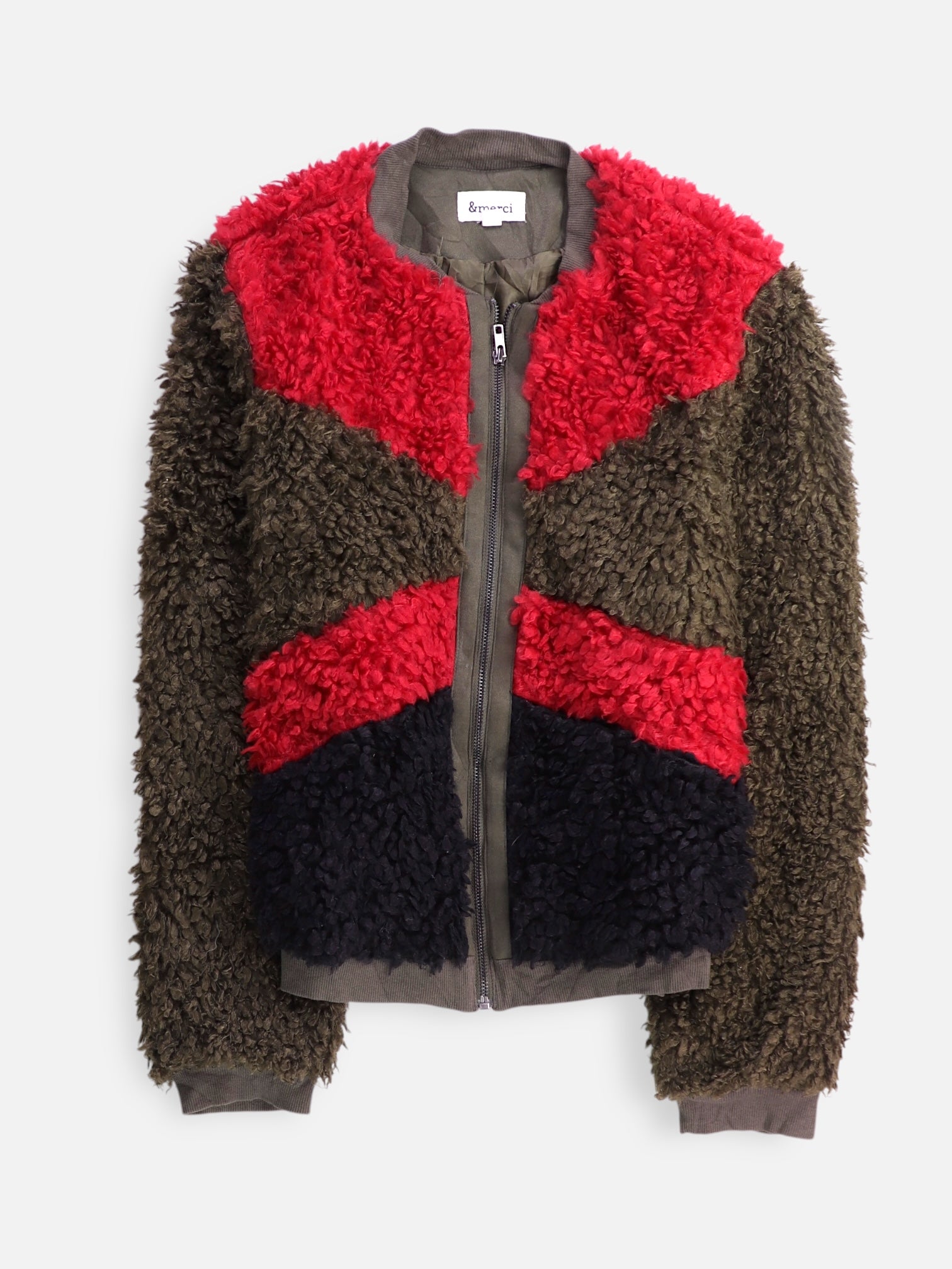 Chaqueta Casual Color Block - Mujer - Medium