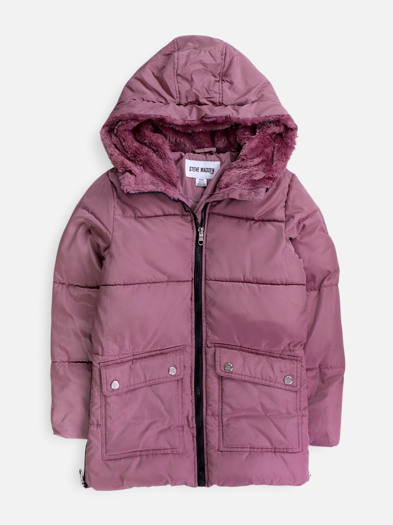 Steve Madden Chaqueta Puffer Impermeable - Niña - Medium - 10-12Y (Años)