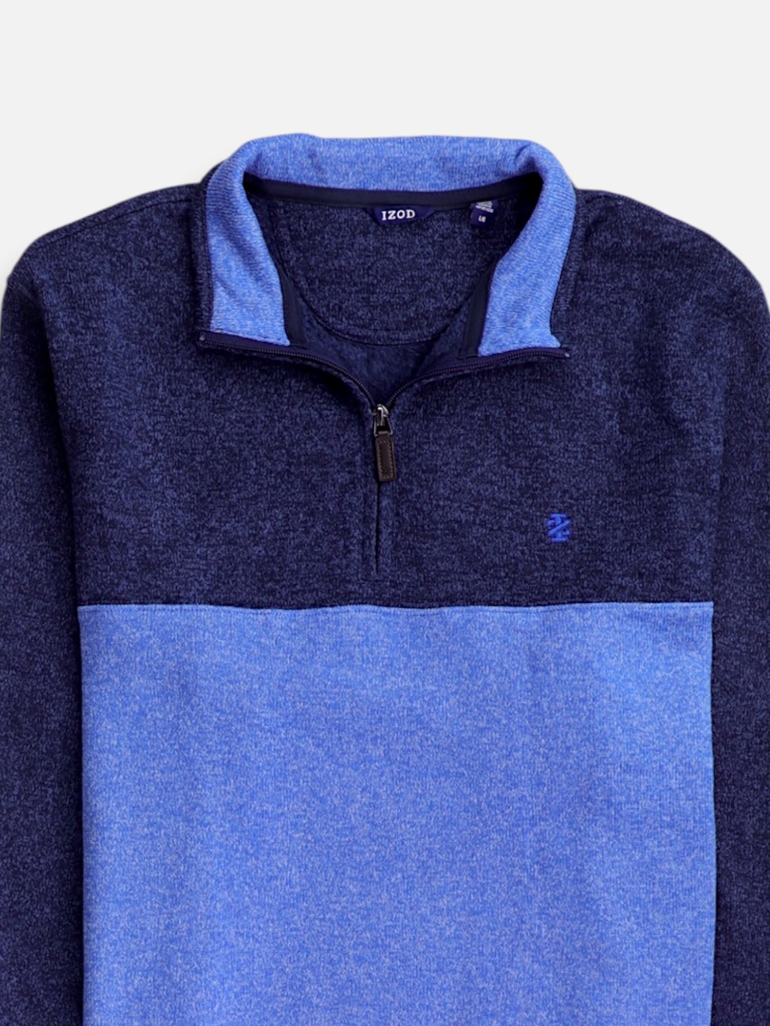 Izod Sueter Fleece Color Block - Hombre - Large