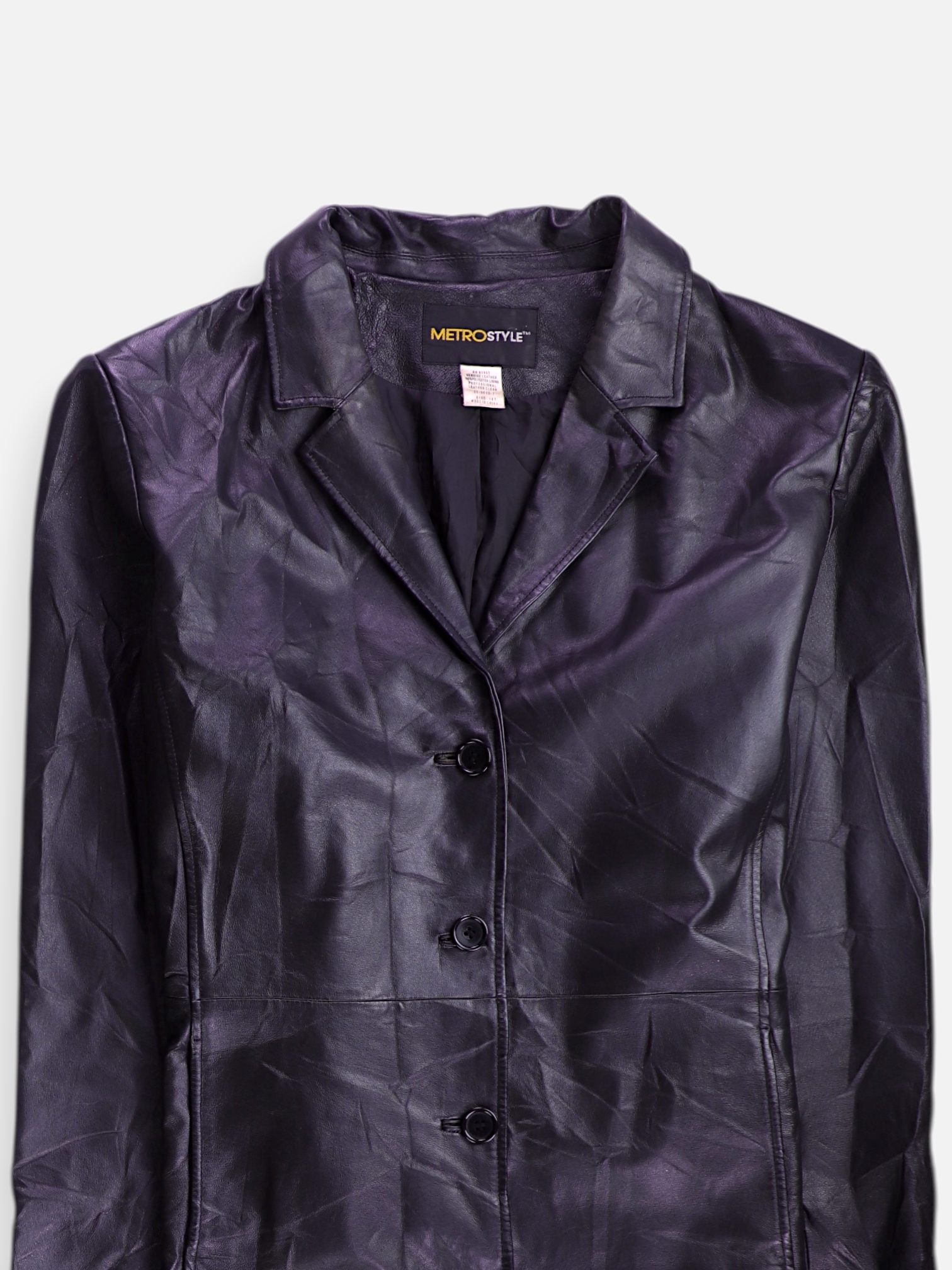 Abrigo  Single breasted trench Cuero - Mujer - 18