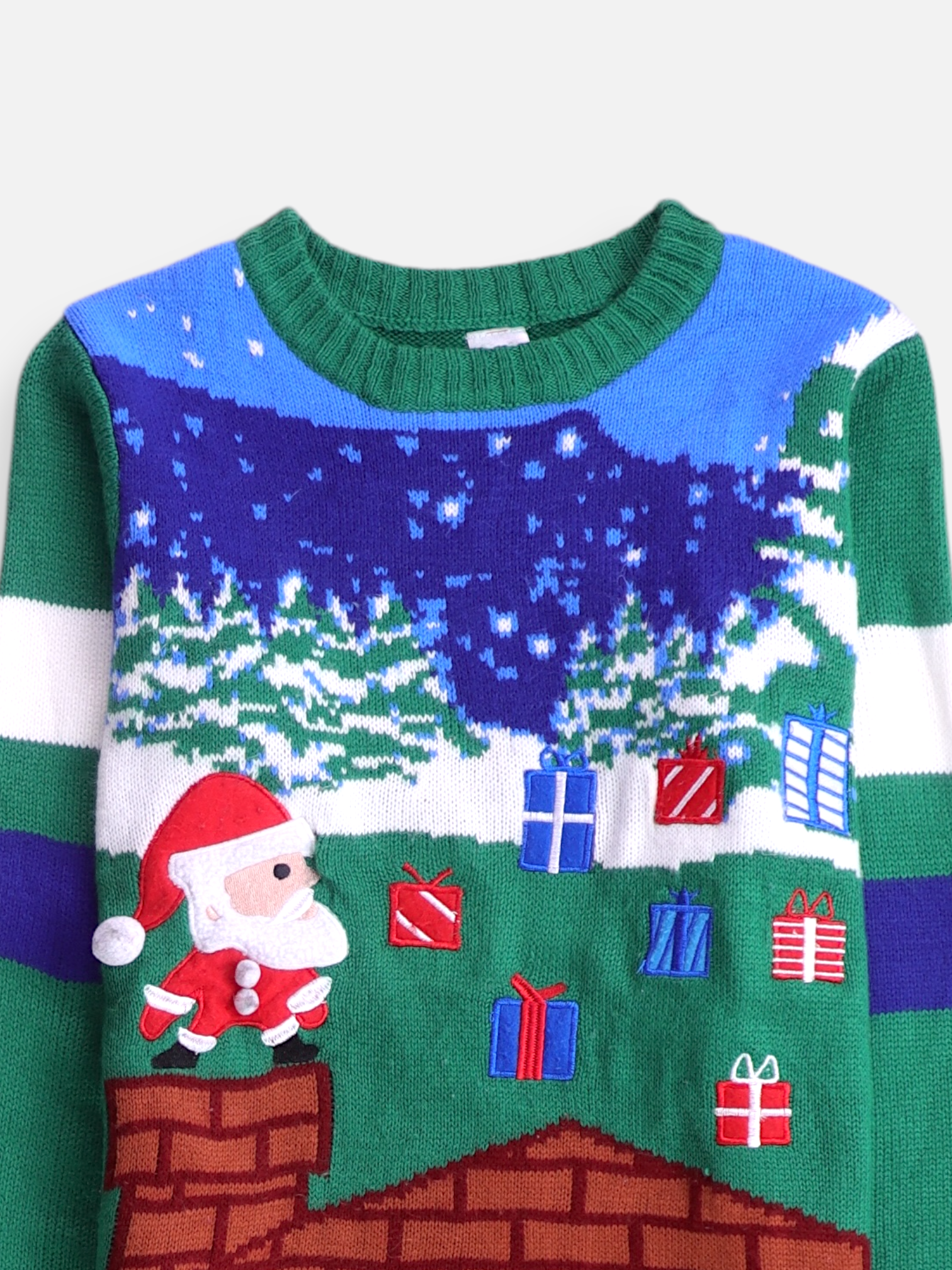 Sueter Knit Navideño - Niño - Large - 10-12Y (Años)
