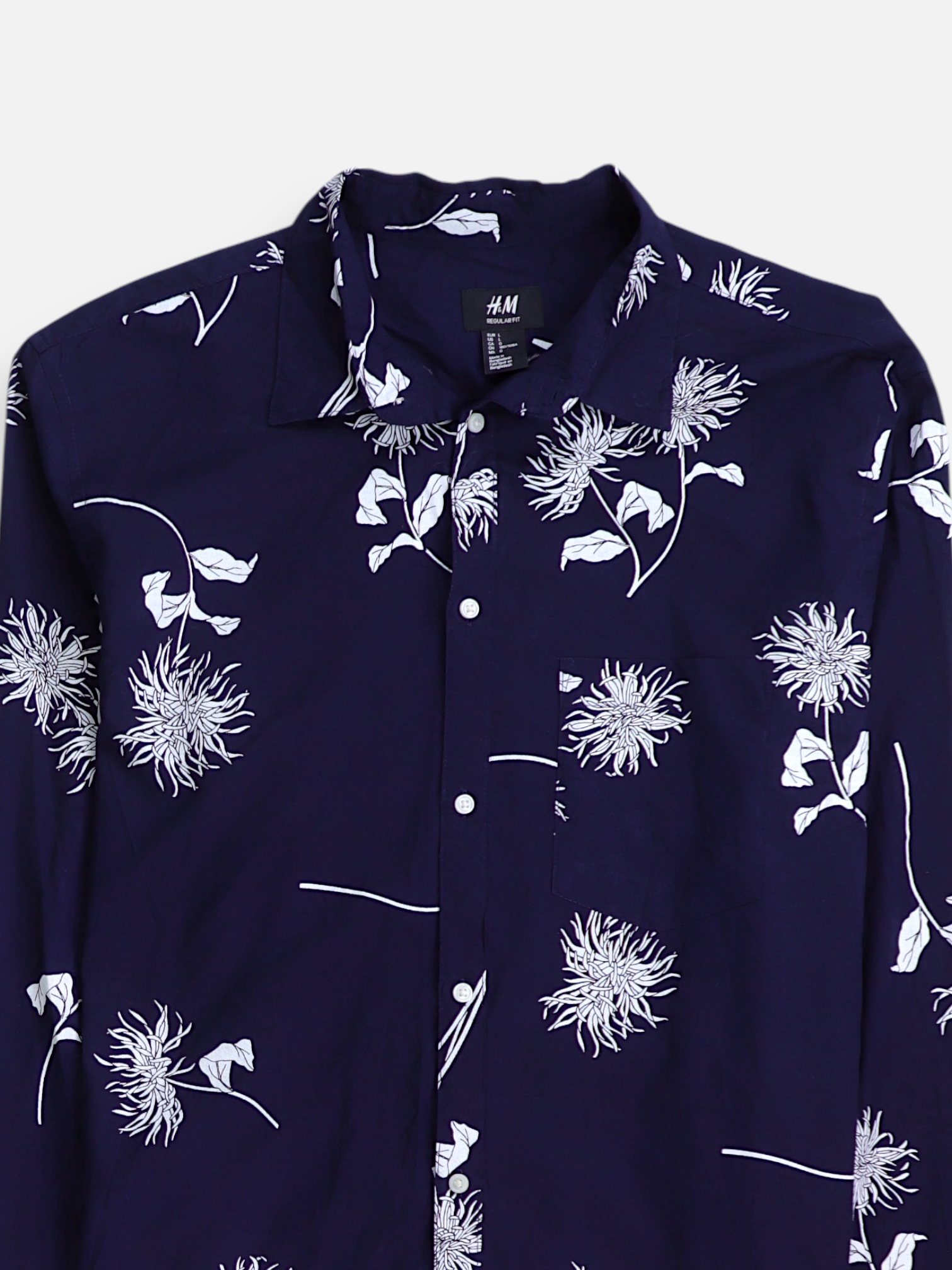 H&M Camisa Verano - Hombre - Large