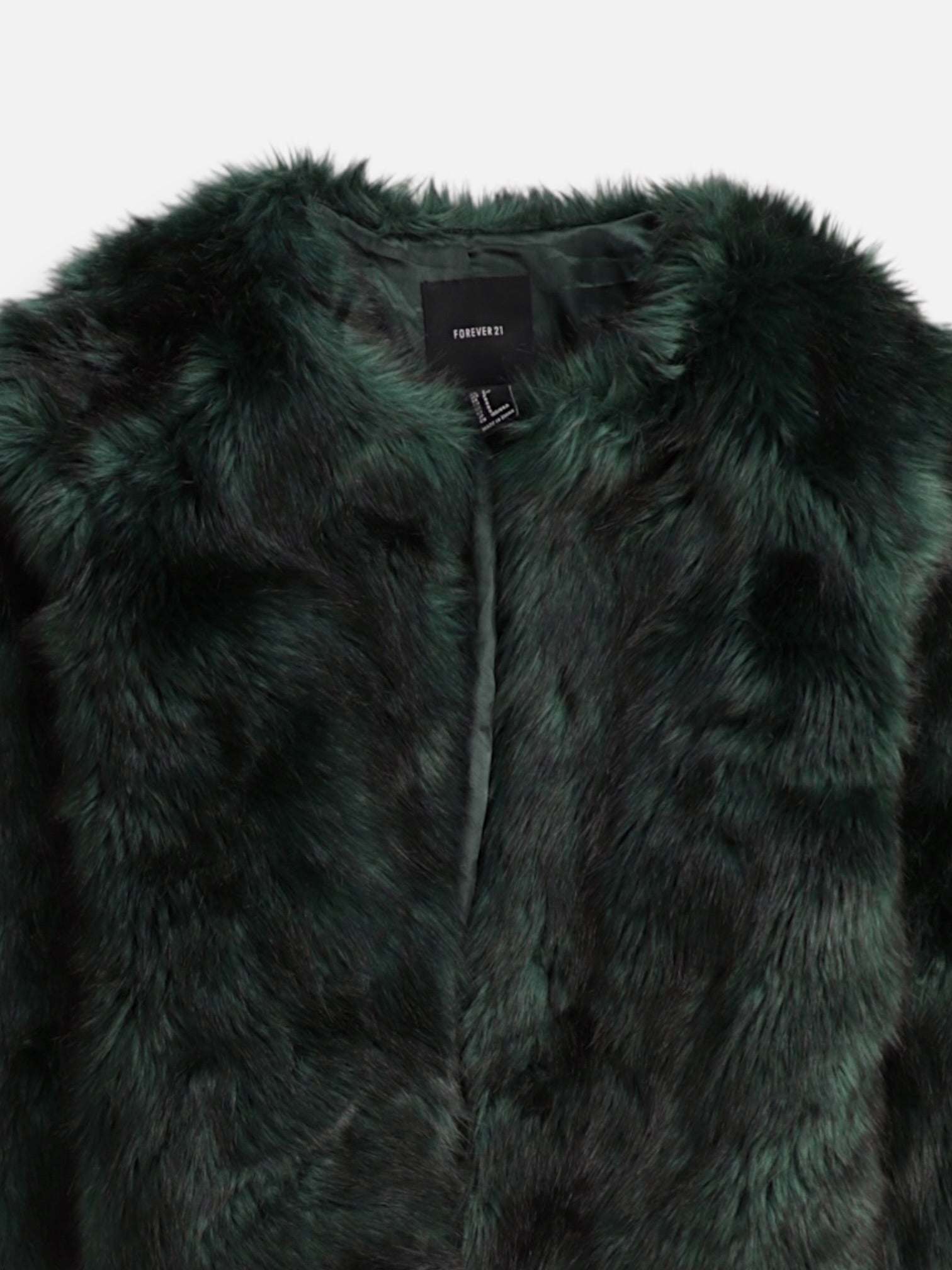 Forever 21 Chaqueta Casual Teddy - Mujer - Small