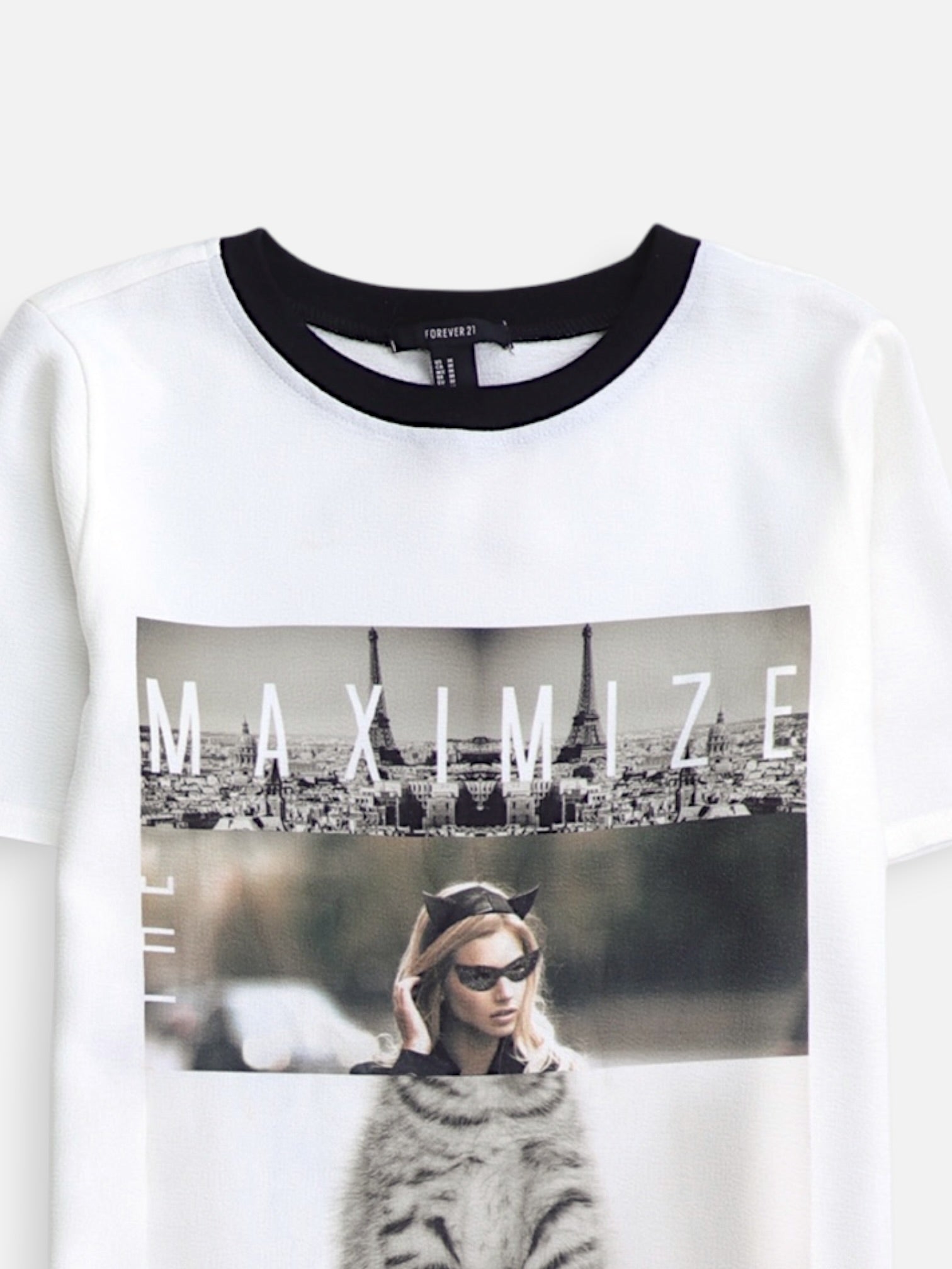 Forever 21 Camiseta Grafica - Mujer - Medium