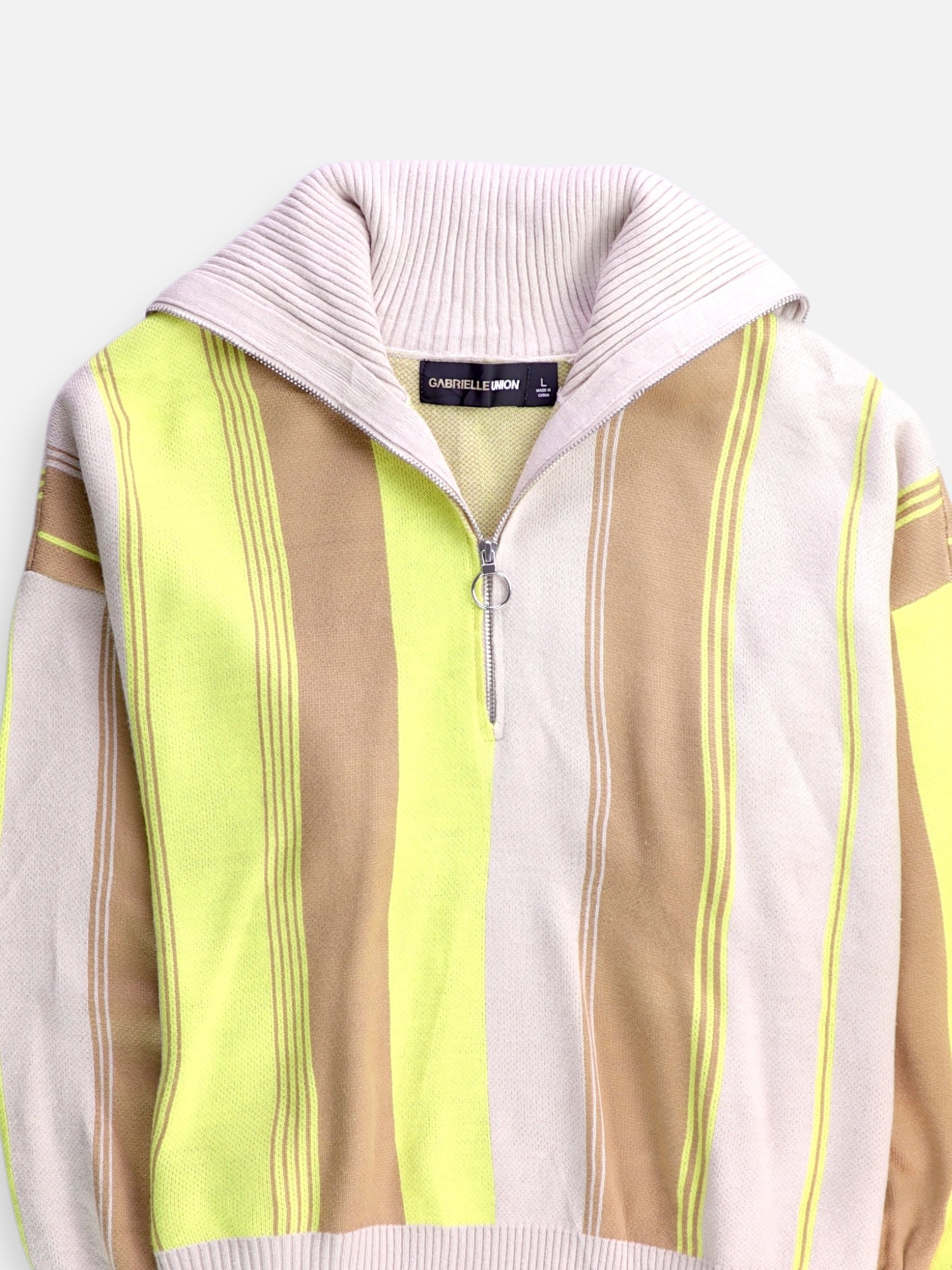 Sueter Fleece Color Block - Mujer - Large