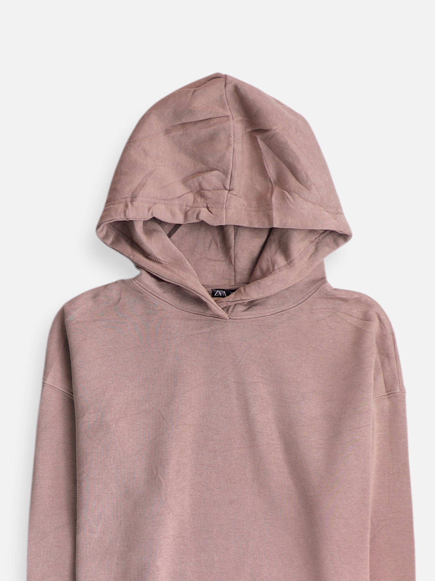 ZARA Sudadera Hoodie Basic - Mujer - Small