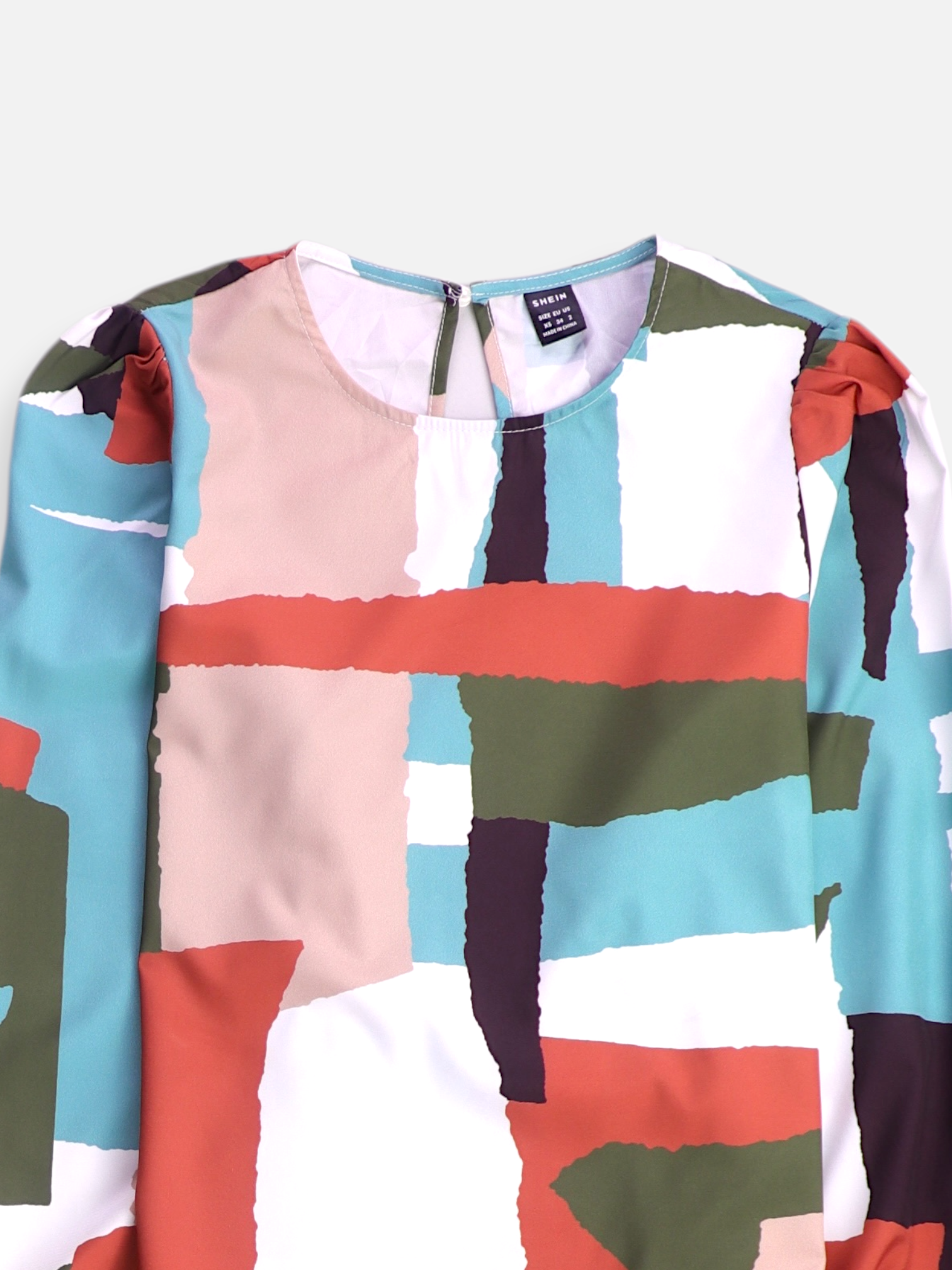 SHEIN Blusa Color Block - Mujer - XS