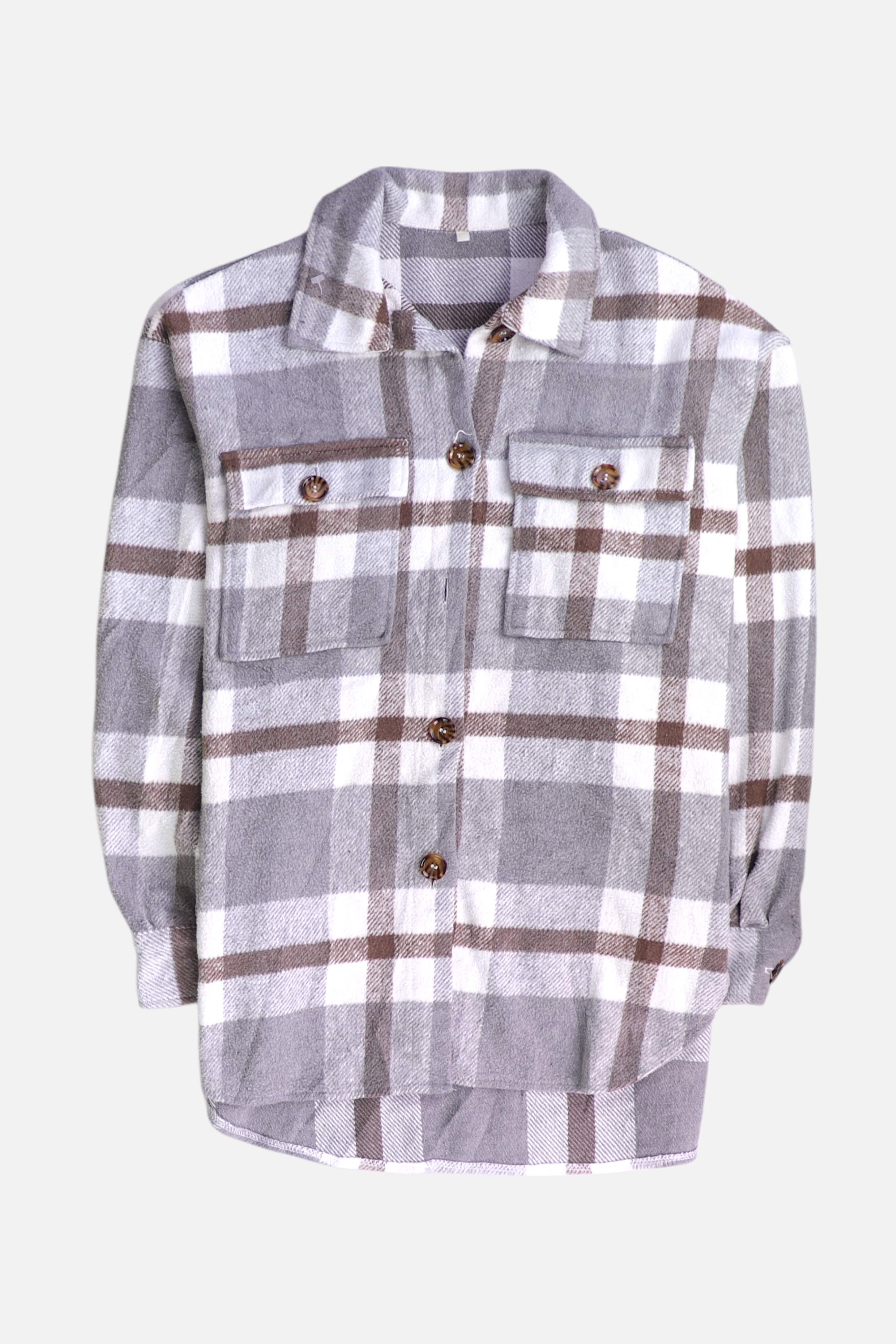 Chaqueta Sobrecamisa Color Block - Mujer - Small