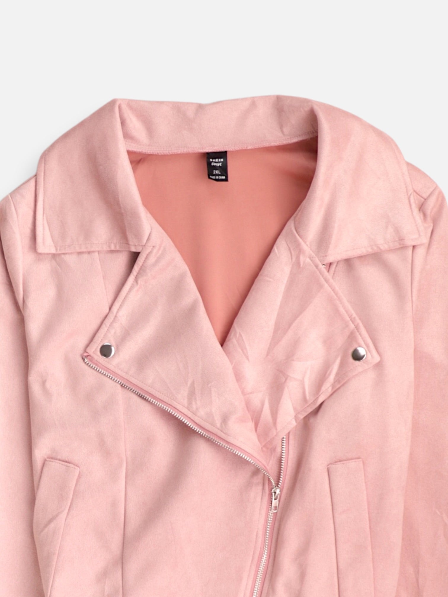 SHEIN Chaqueta Casual Suede - Mujer - 2XL
