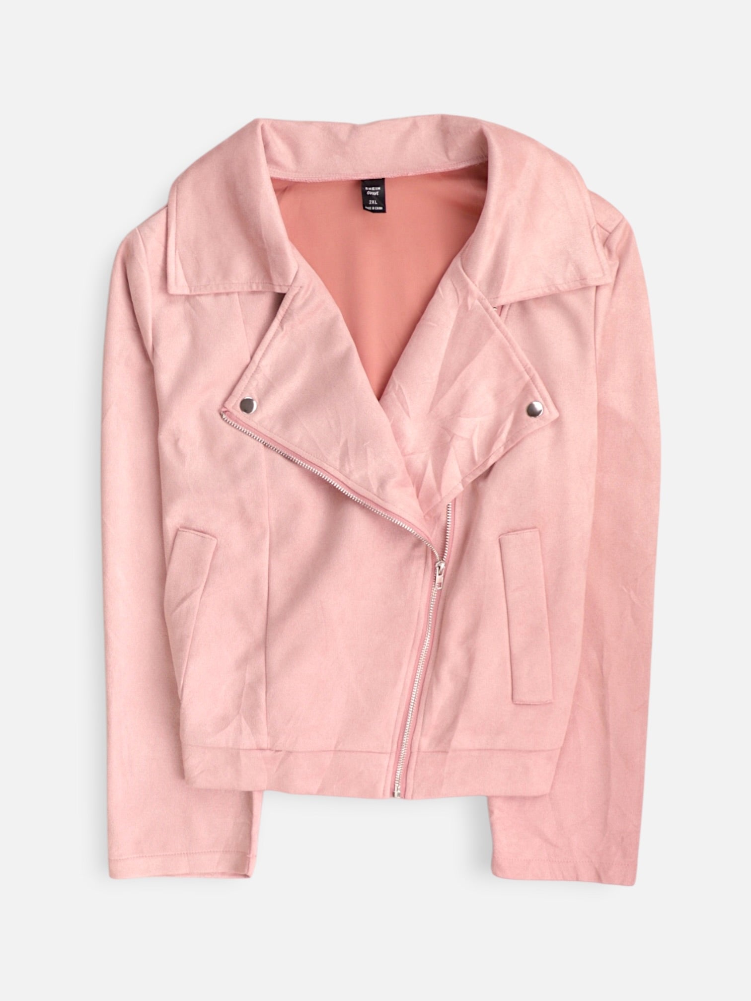 SHEIN Chaqueta Casual Suede - Mujer - 2XL