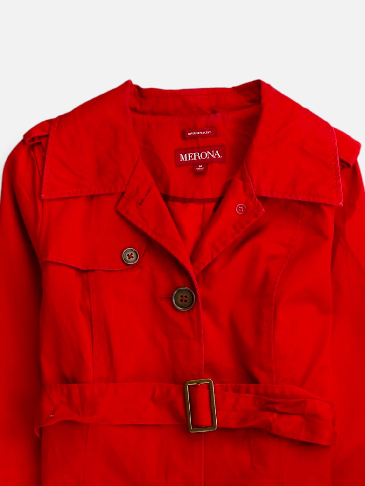 MERONA Abrigo Trench Coat Casual - Mujer - Medium
