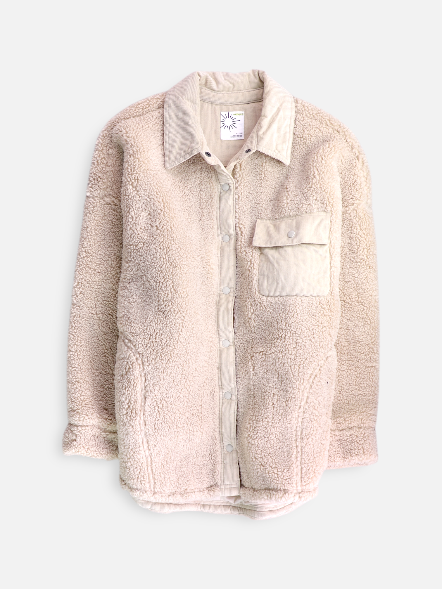 Chaqueta Casual Teddy - Hombre - XL