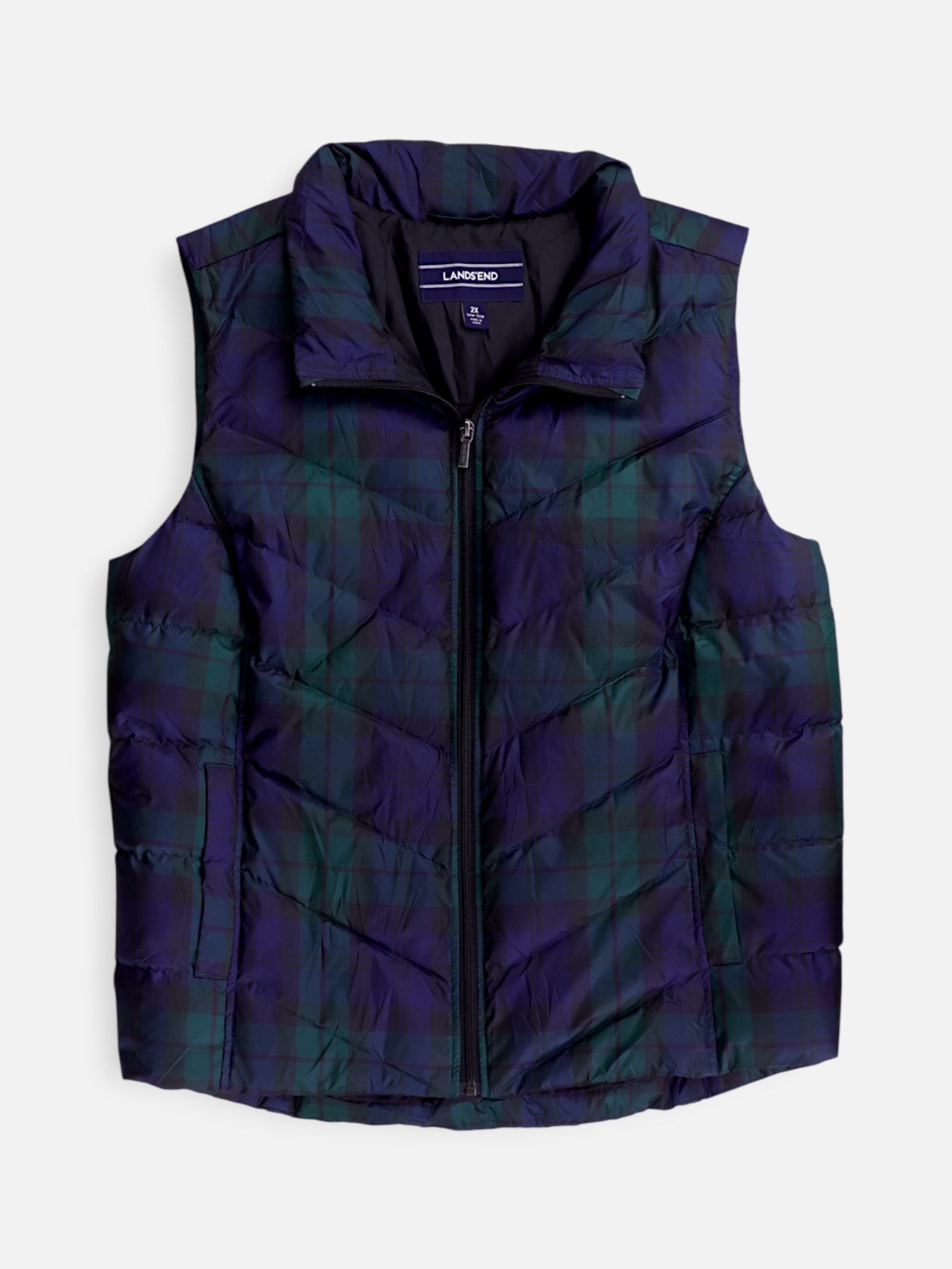 LANDS END Chaleco Puffer - Mujer - 2XL