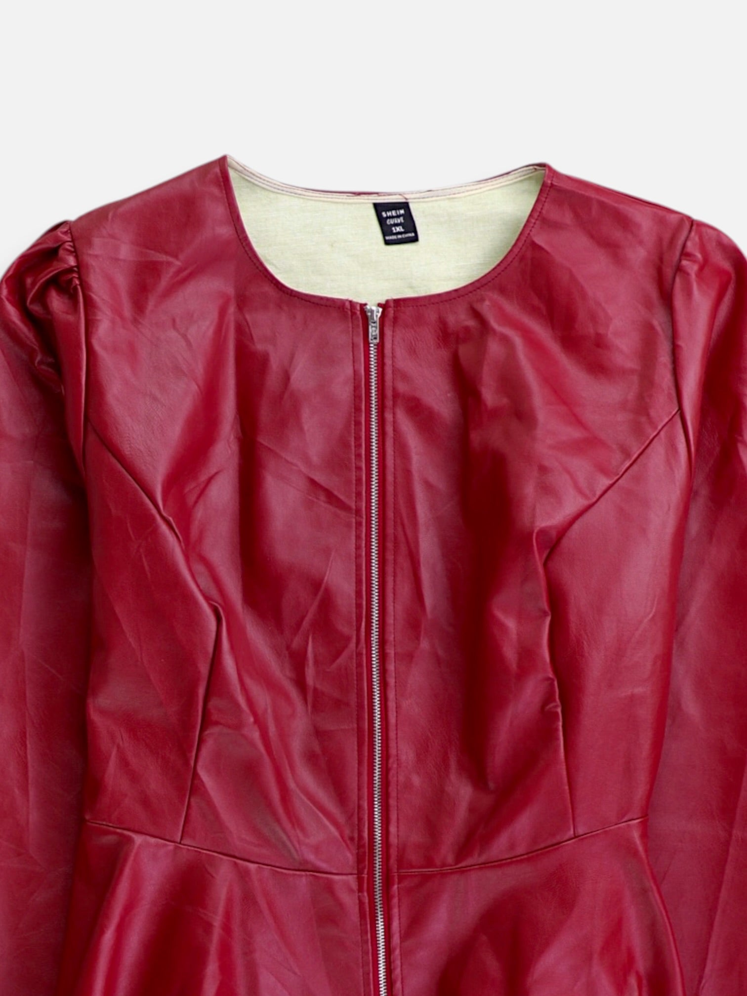 SHEIN Chaqueta Casual Cuero - Mujer - 1xl