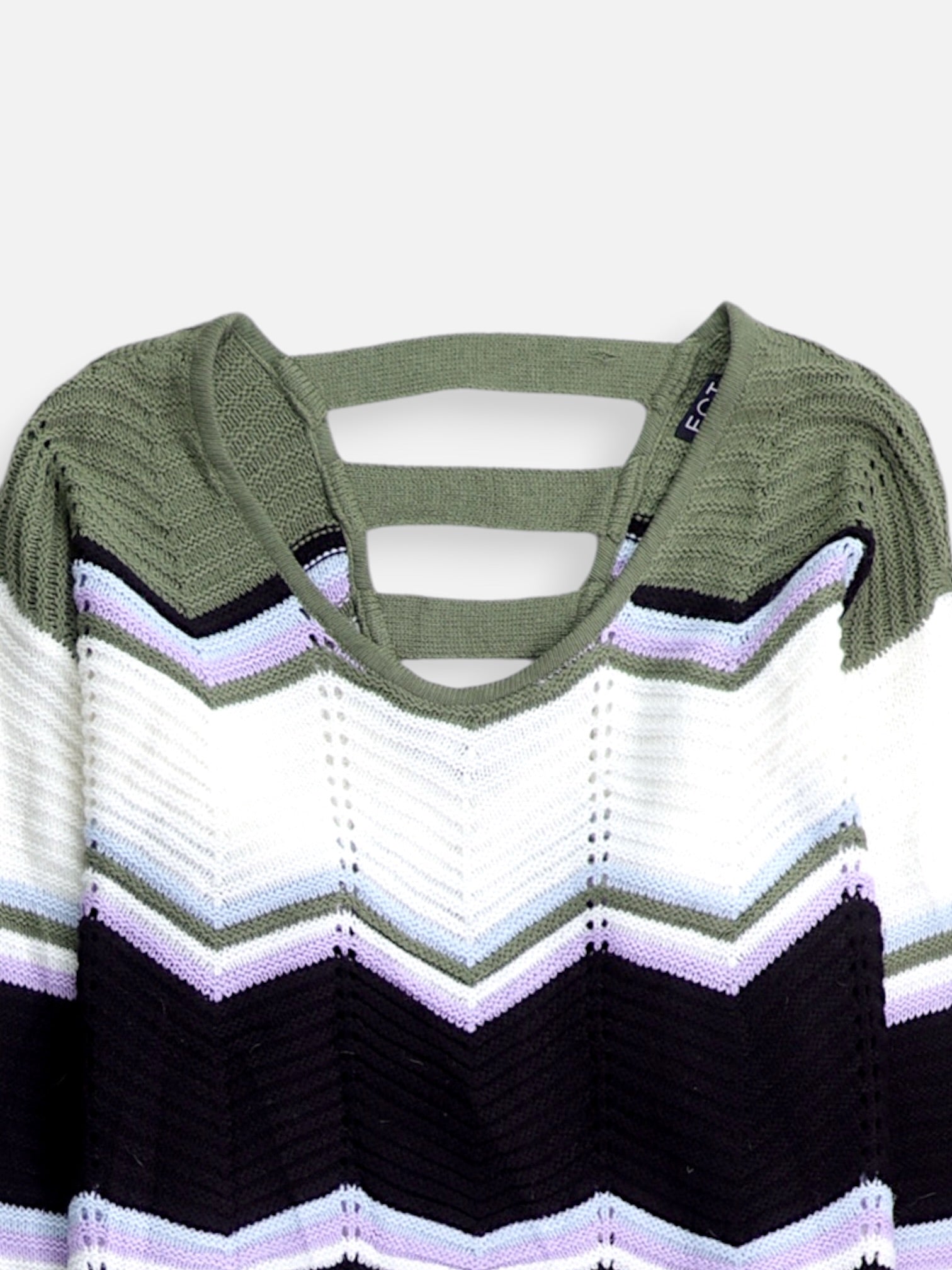 Sueter Knit Color Block - Mujer - XL