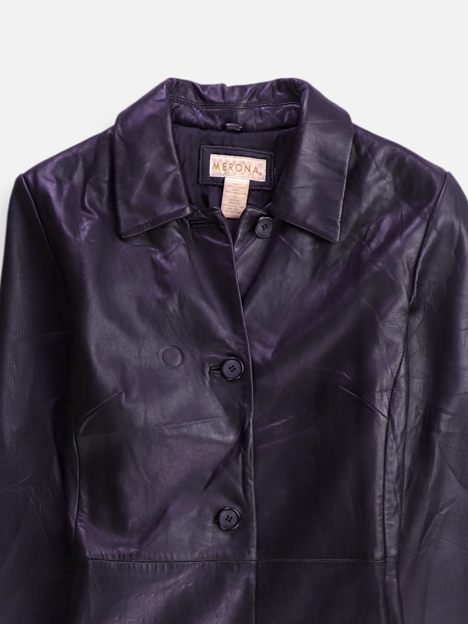 MERONA Chaqueta Casual Cuero - Mujer - Small
