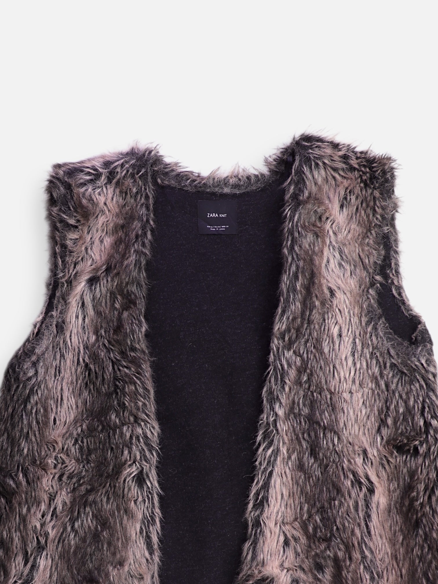 ZARA Chaleco Teddy - Mujer - Medium