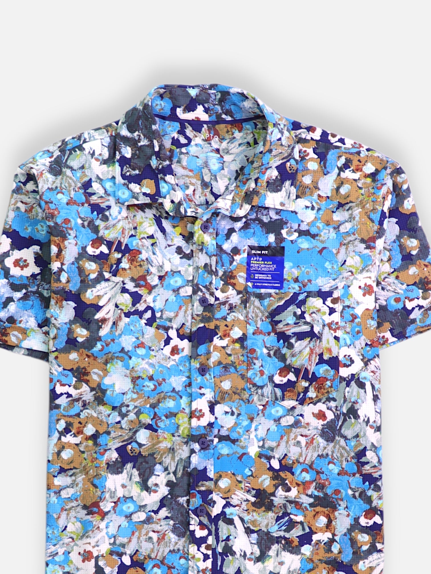 APT.9 Camisa Verano - Hombre - Large