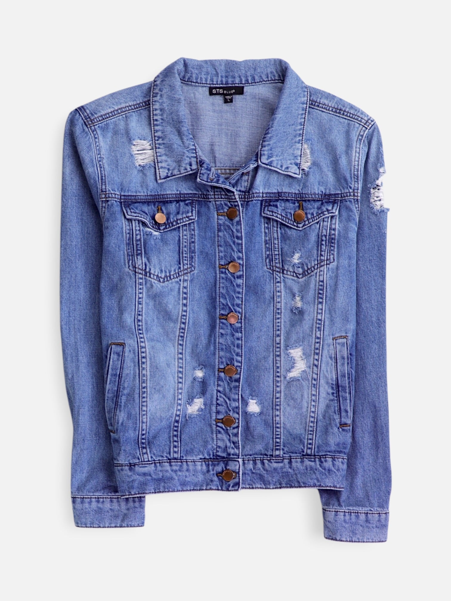 Chaqueta Denim  Basic - Mujer - Large