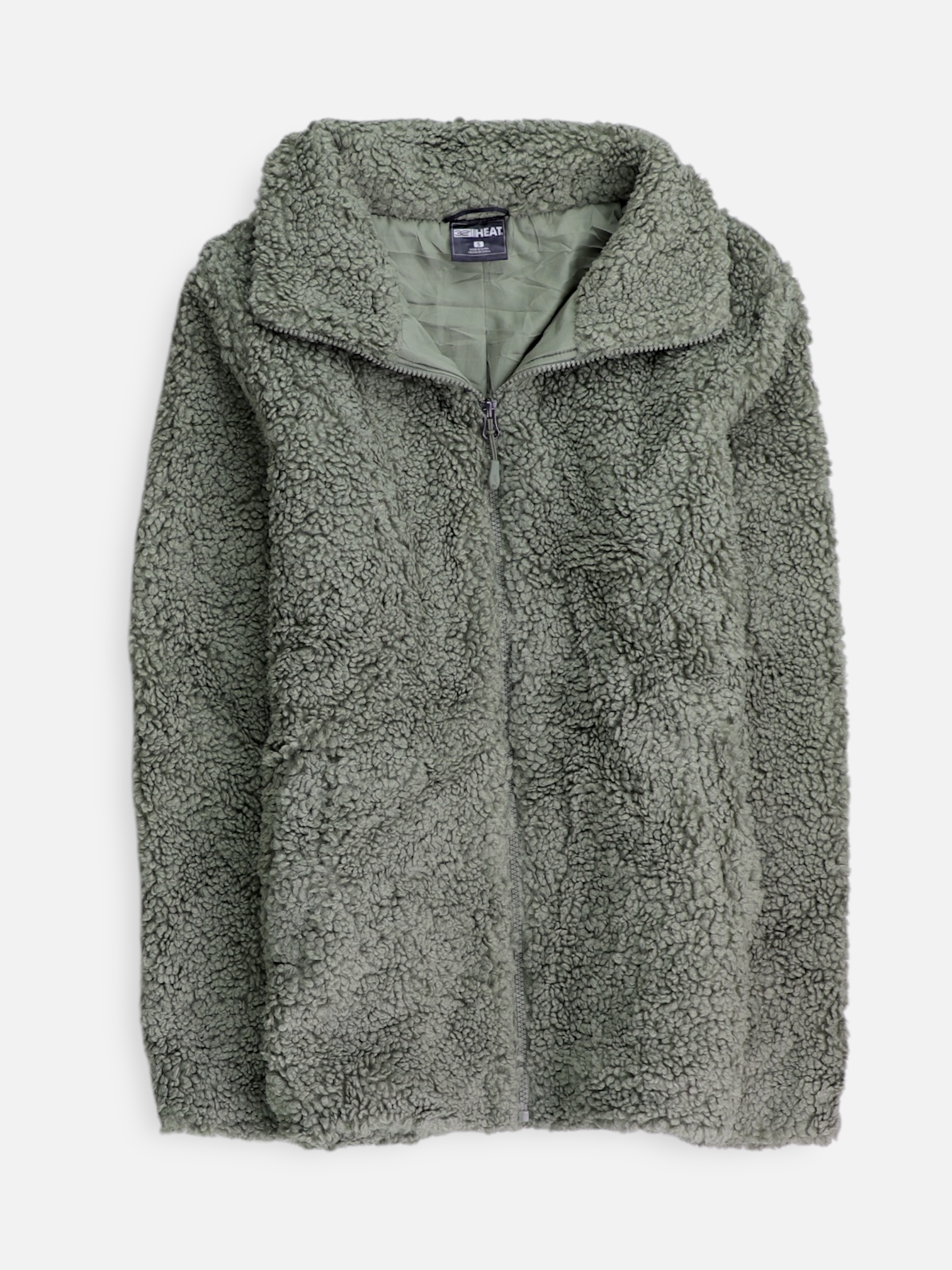 32 HEAT COOL Chaqueta Casual Teddy - Hombre - Small