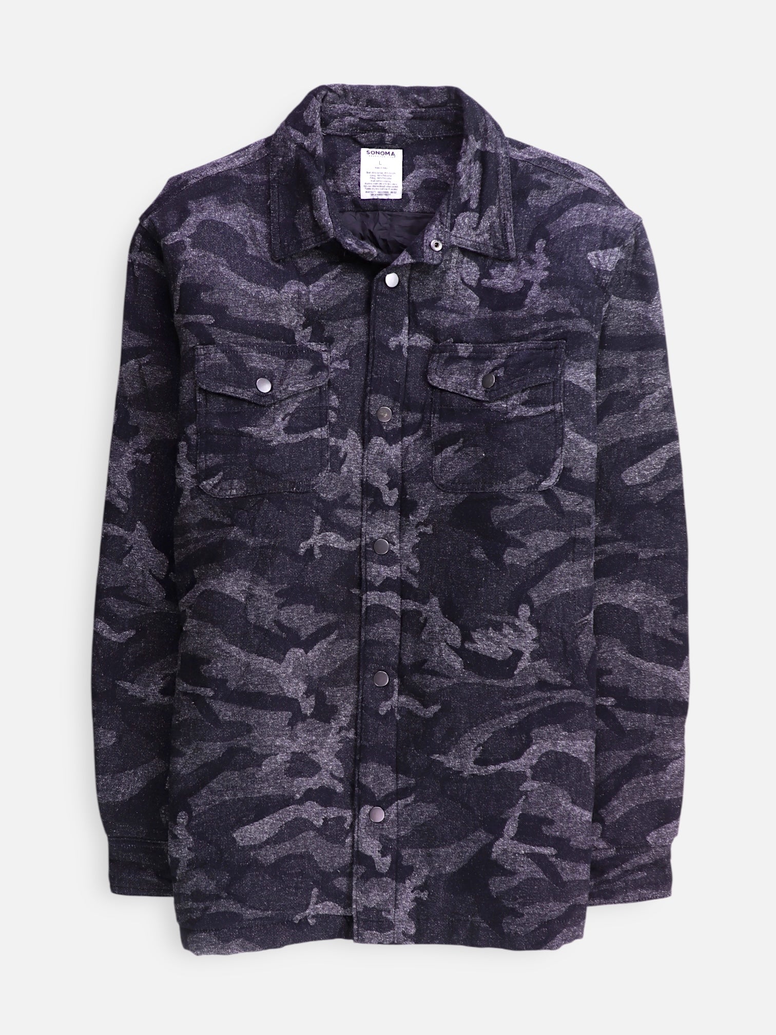 SONOMA Chaqueta Sobrecamisa Militar - Hombre - Large