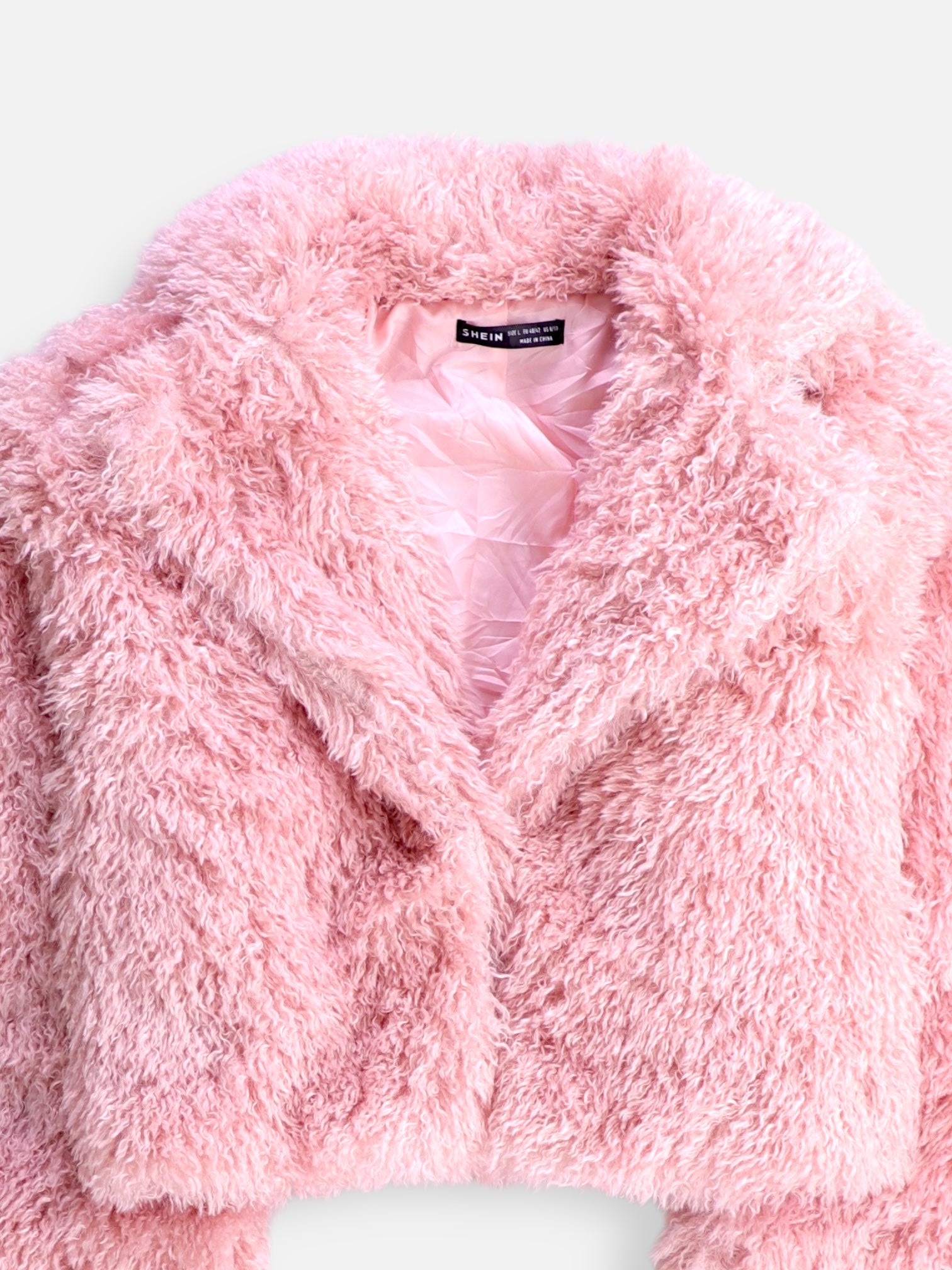 SHEIN Chaqueta Casual Teddy - Mujer - Large