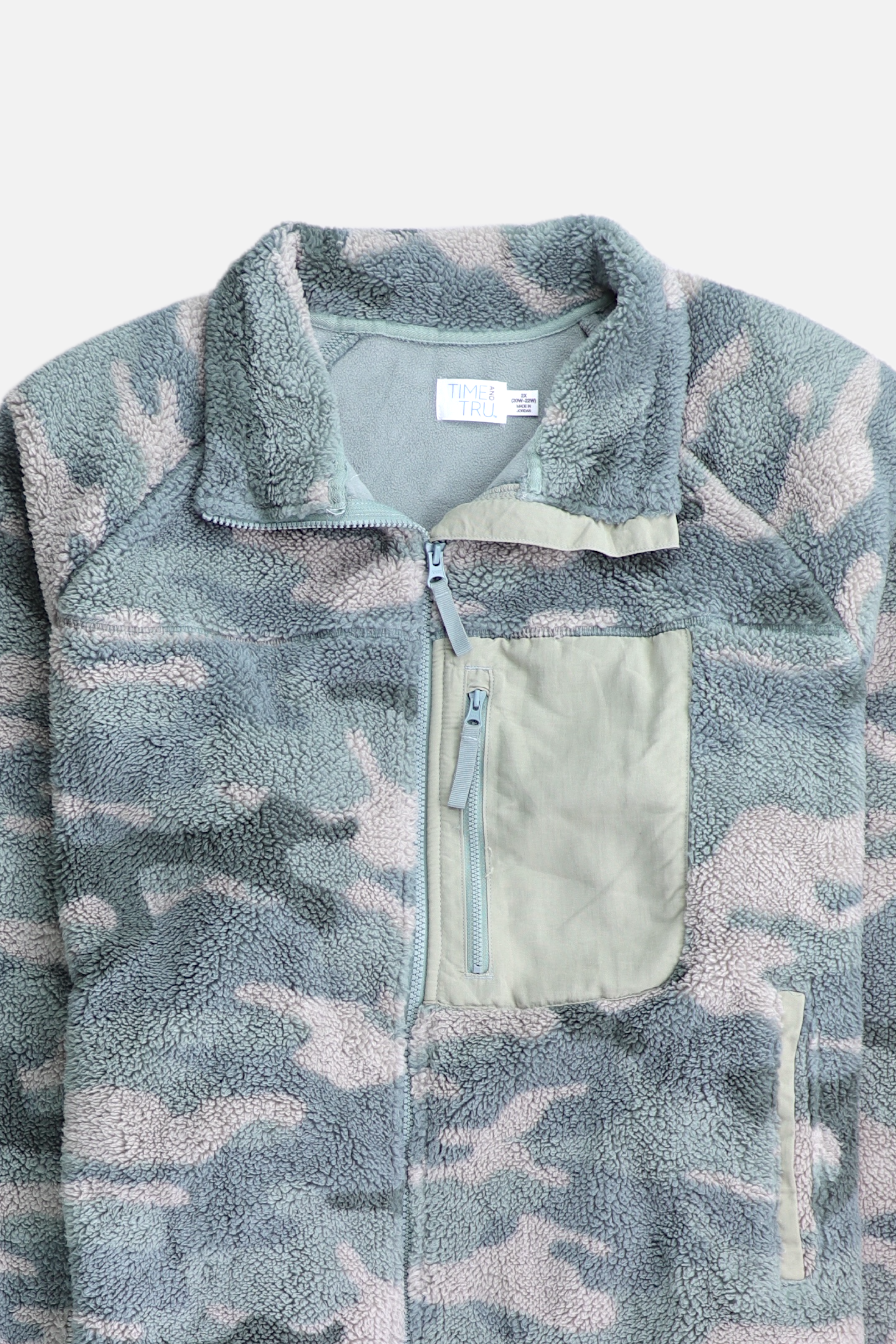 TIME THRU Sueter Fleece Militar - Hombre - 2XL