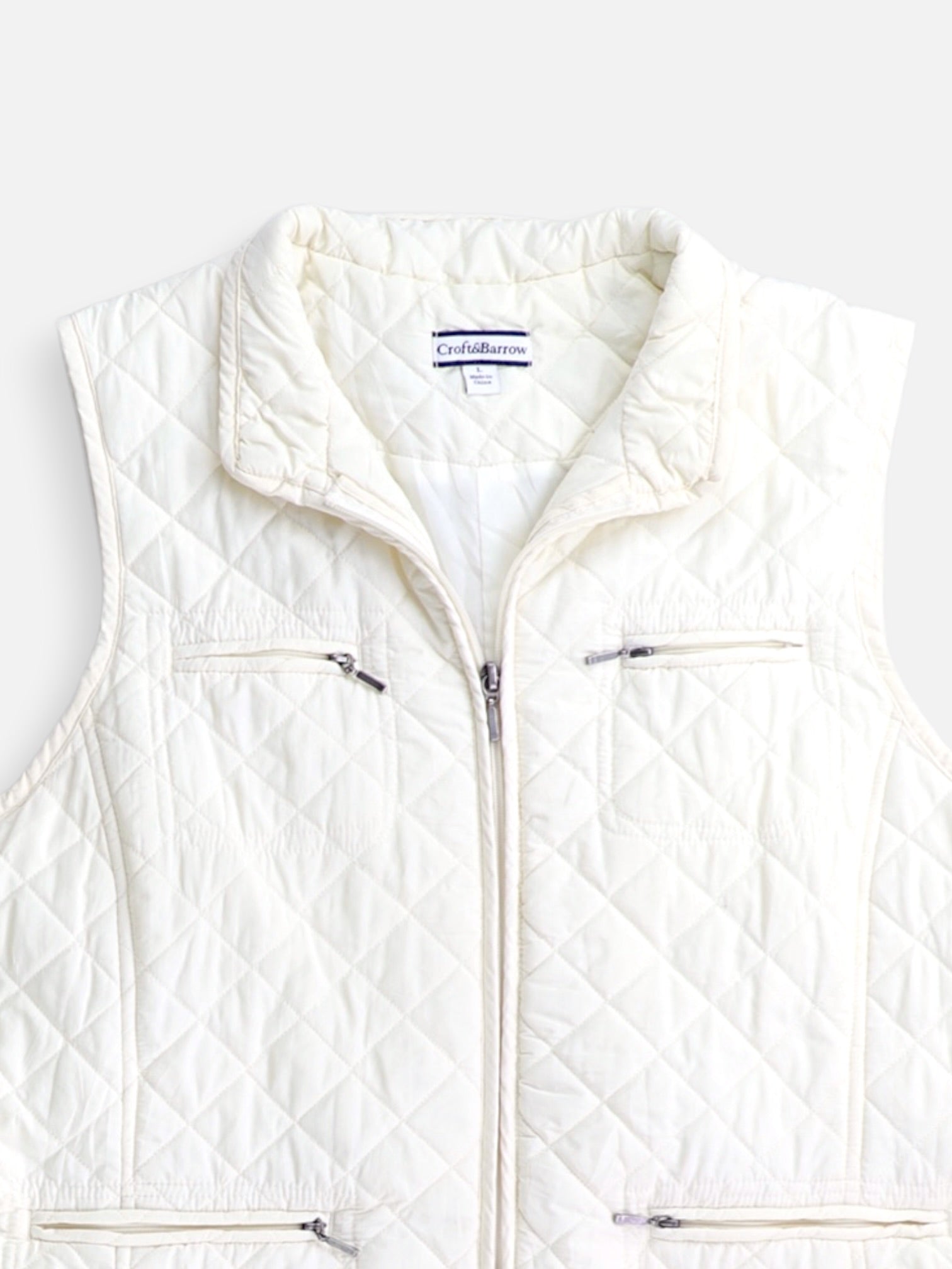 Croft & Barrow Chaleco Casual - Mujer - Large