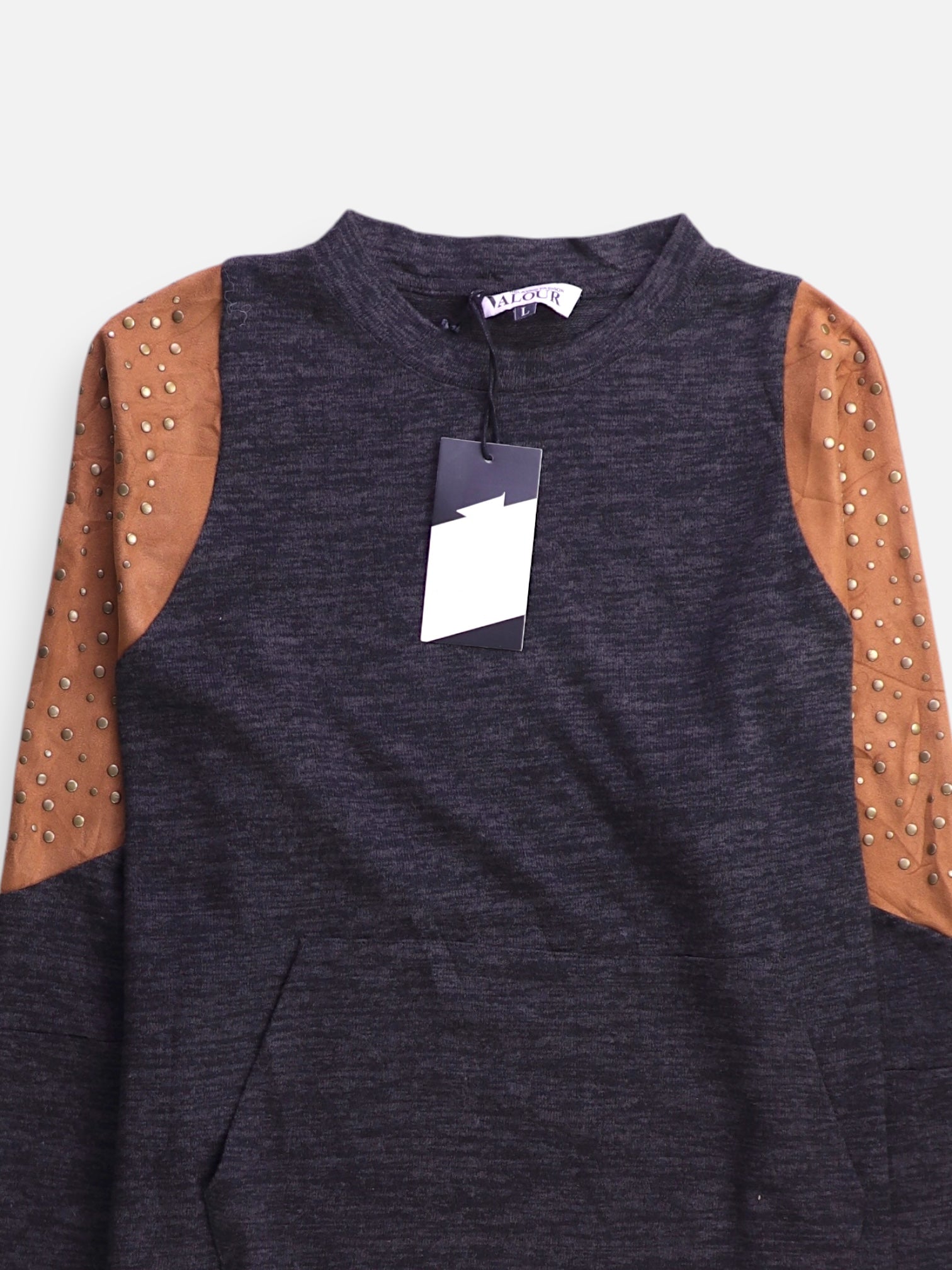 Sueter Casual Color Block - Mujer - Large