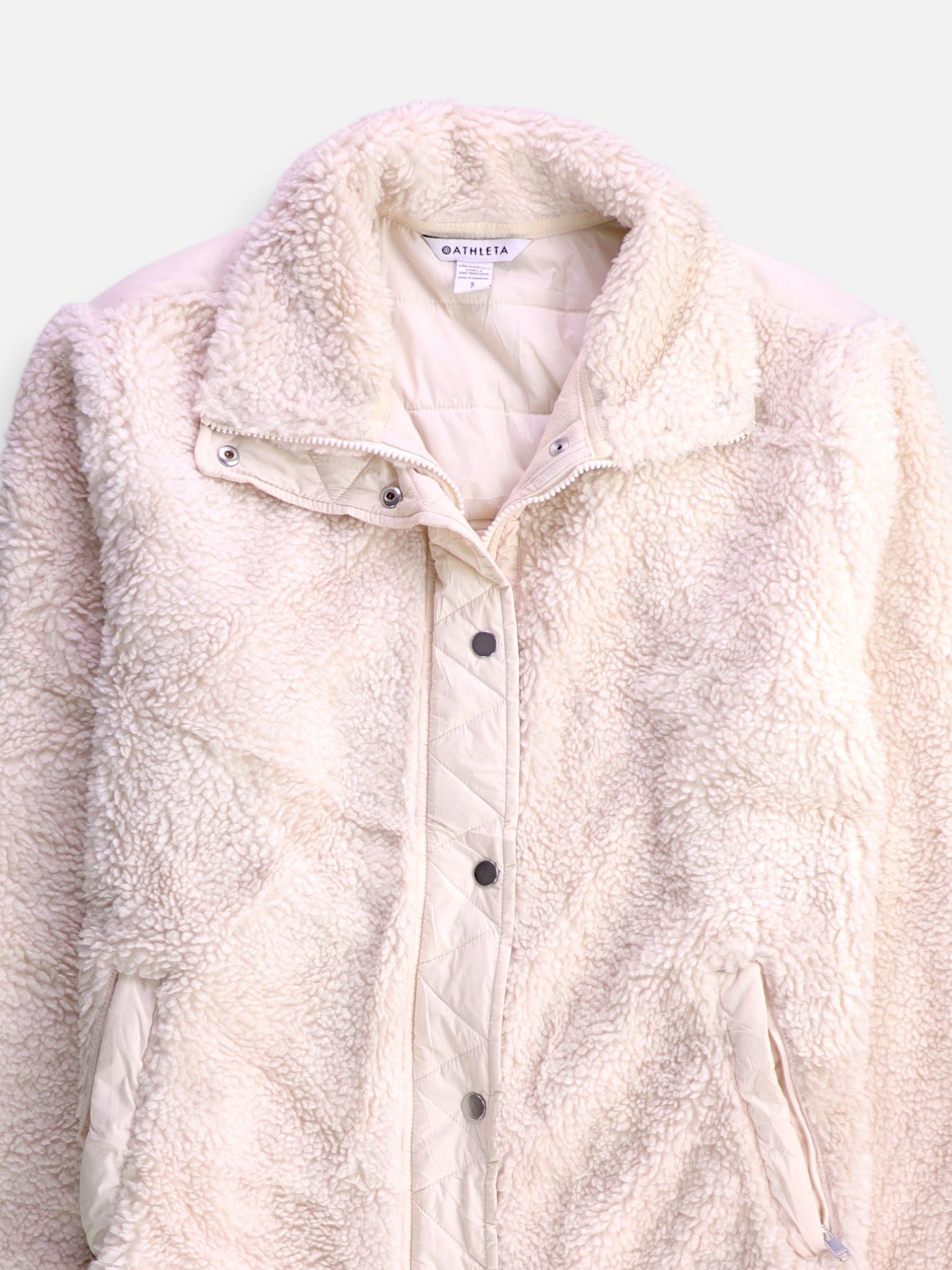ATHLETA Abrigo Casual Teddy - Hombre - Small