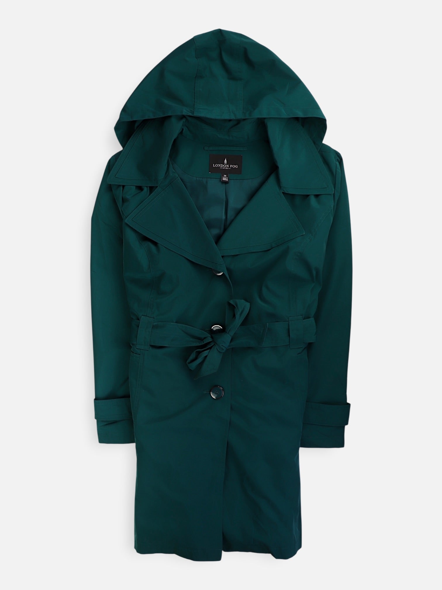 LONDON FOG Abrigo Trench Coat Casual - Mujer - 3XL