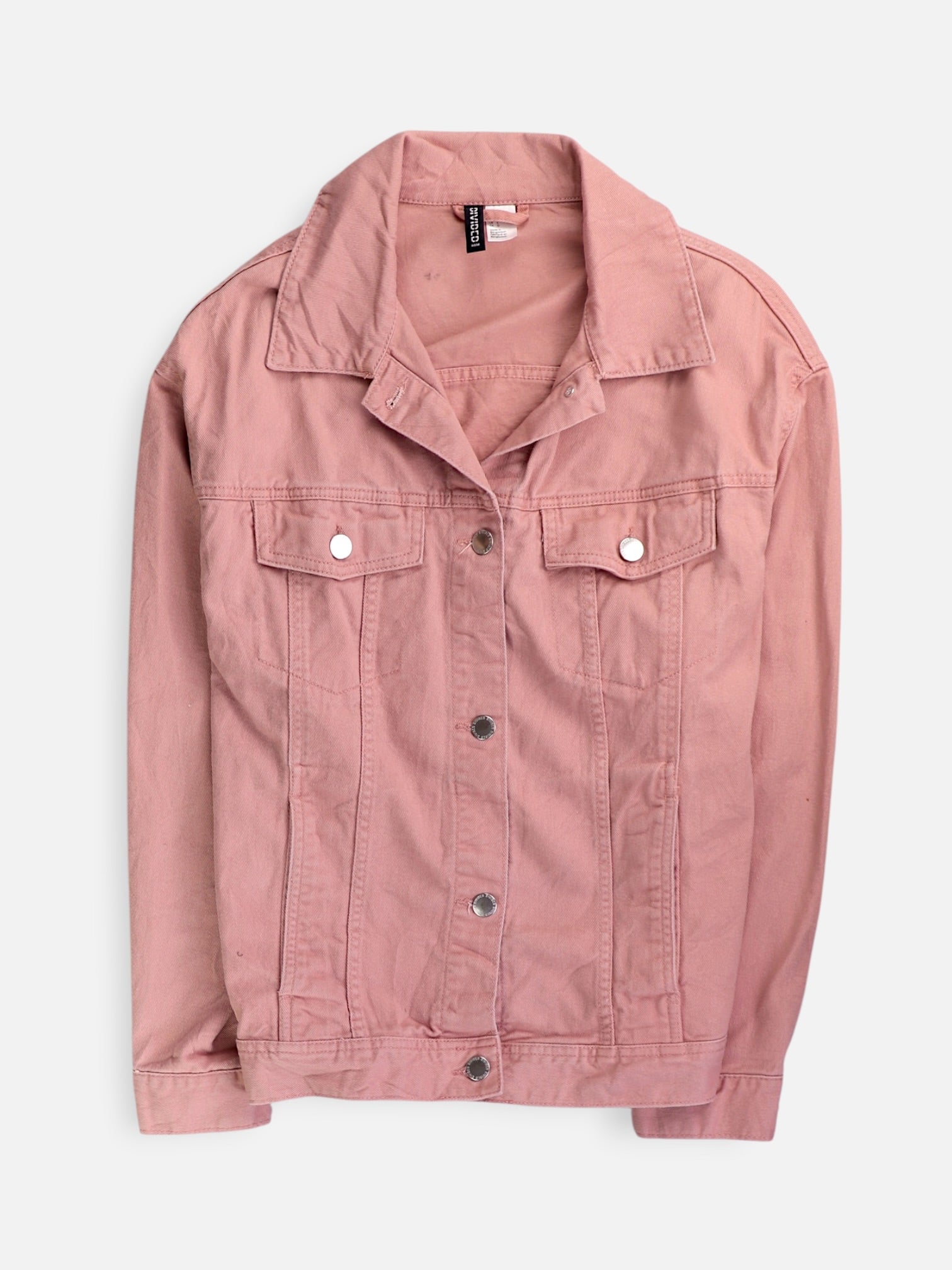 H&M Chaqueta Denim  Basic - Mujer - Large
