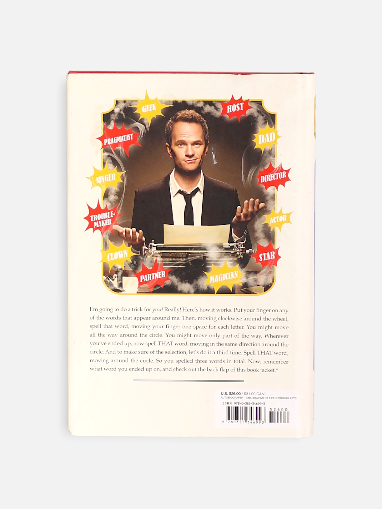 Libro NEIL PATRICK HARRIS choose your own Autobiography  by Neil Patrick Harris