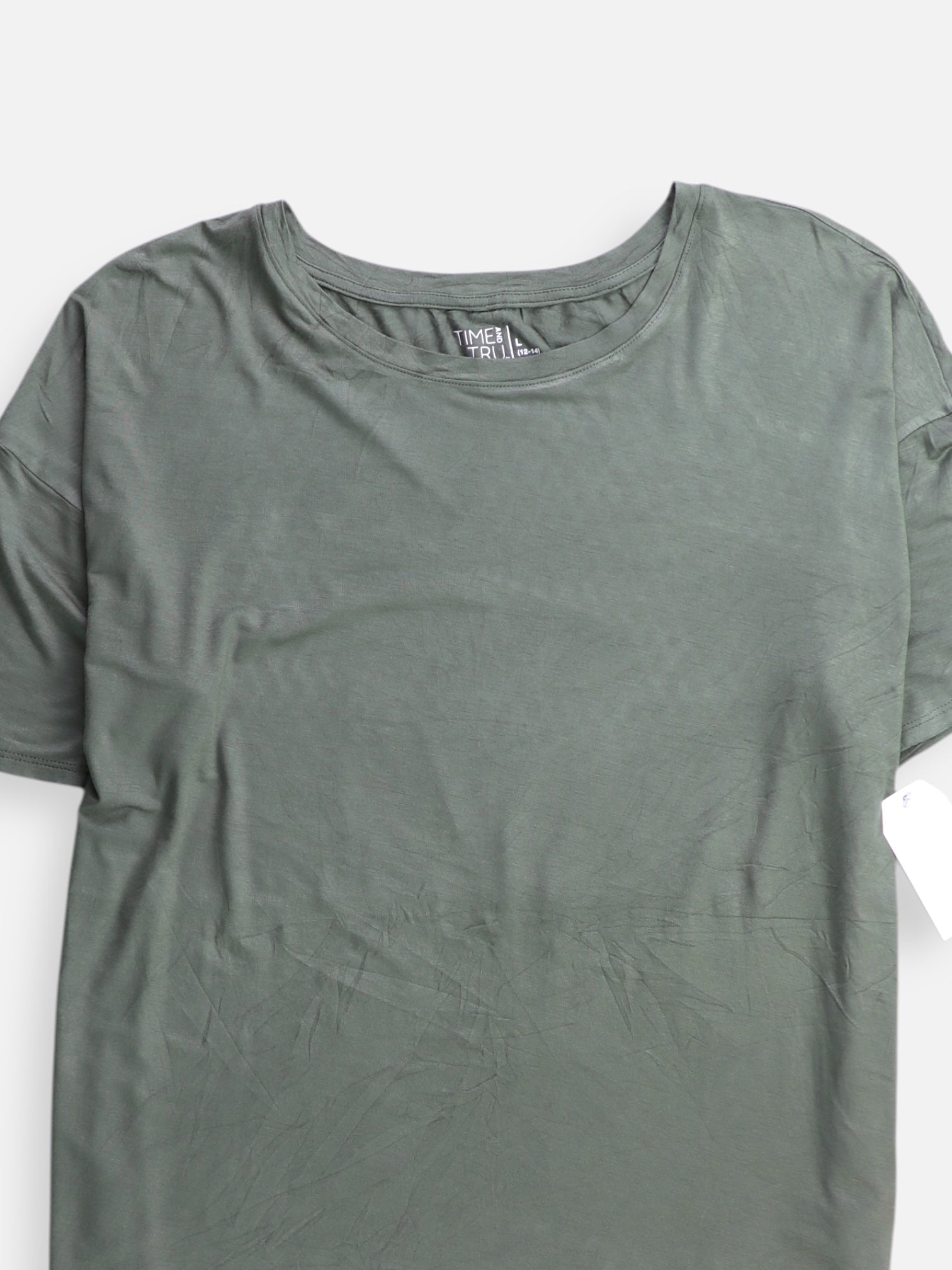 TIME THRU Camiseta Basic - Mujer - Large