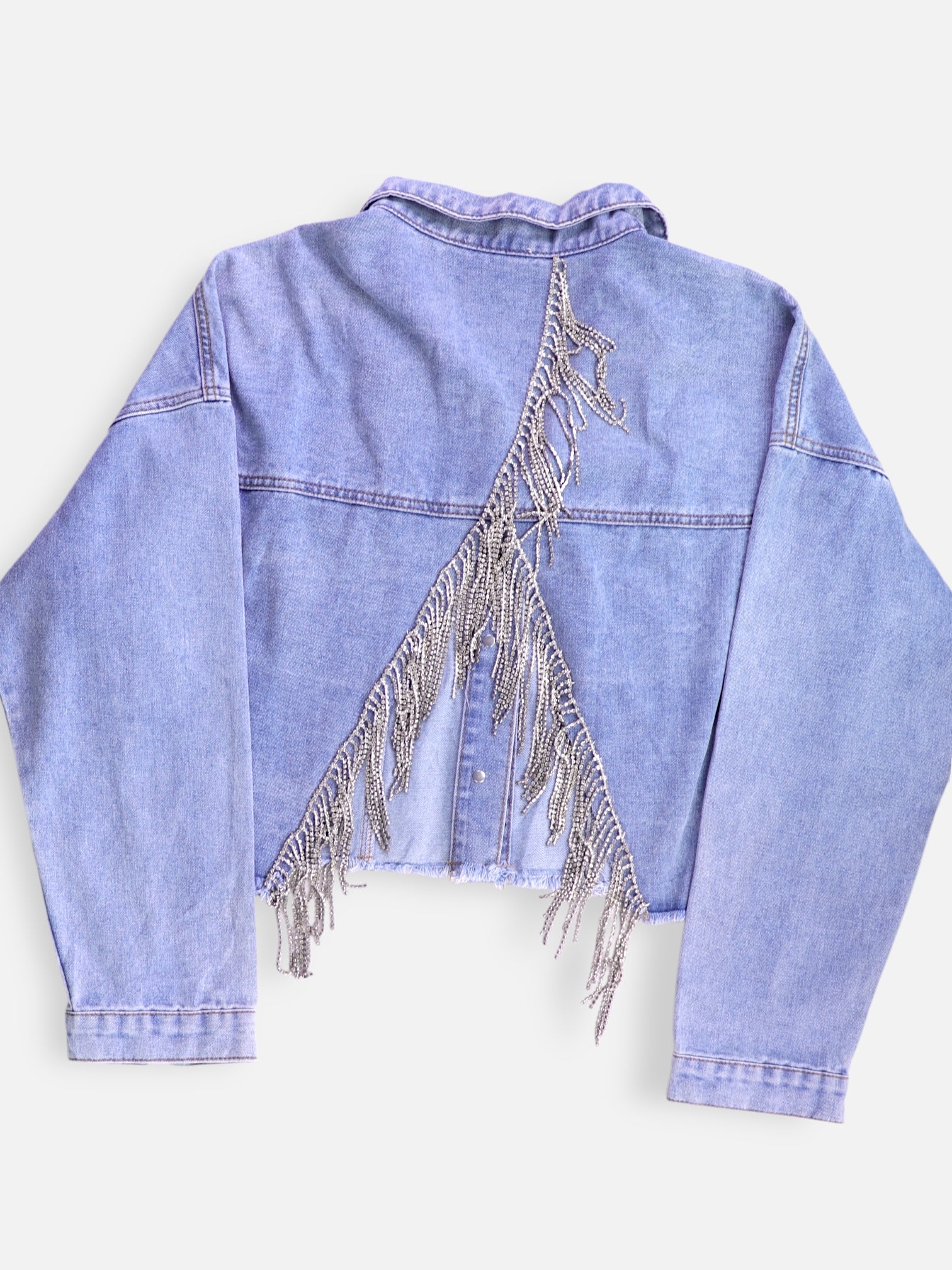 Chaqueta Denim  Crop Top - Mujer - Large