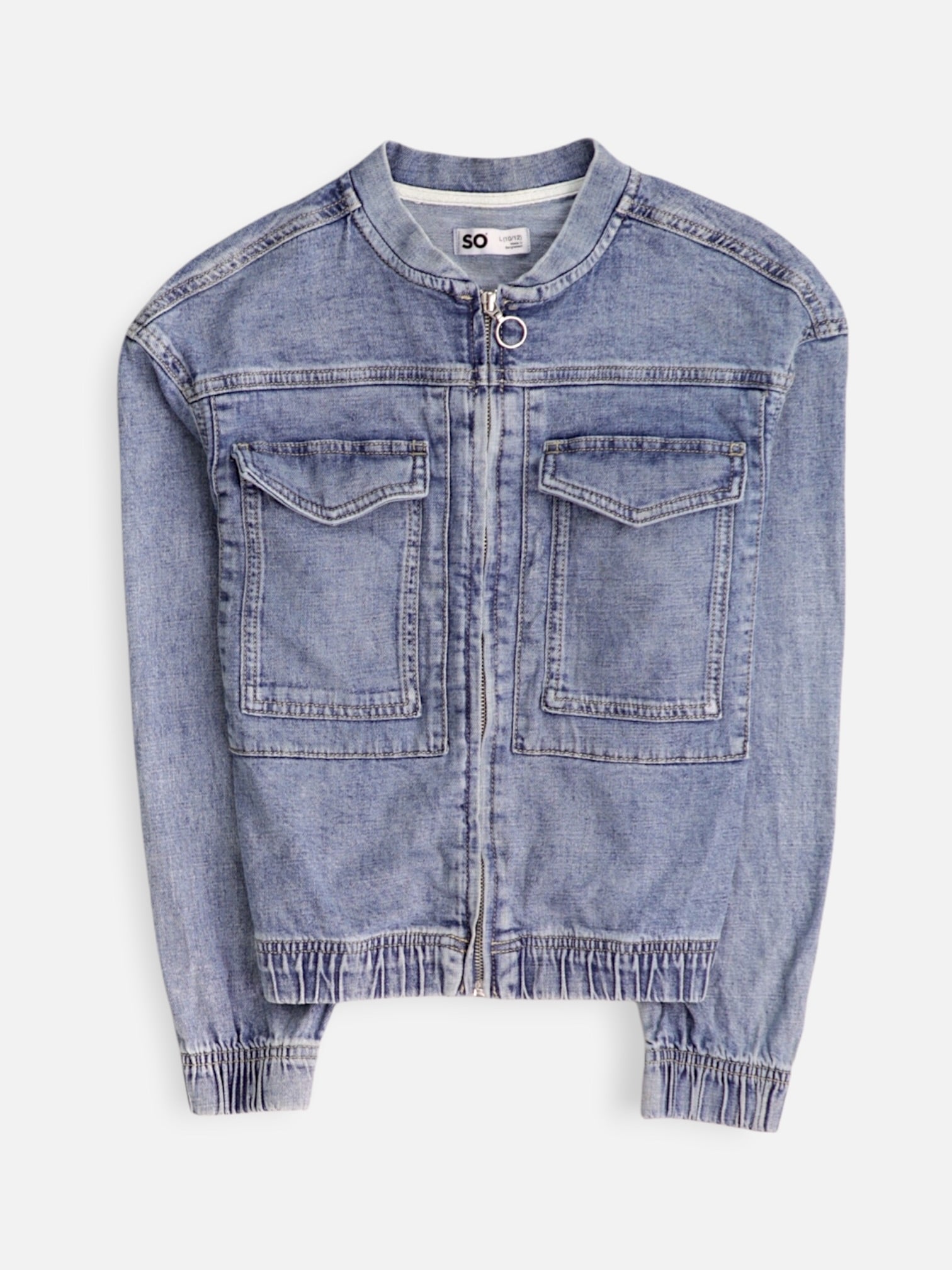 Chaqueta Casual Denim - Niña - Large - 10-12Y (Años)