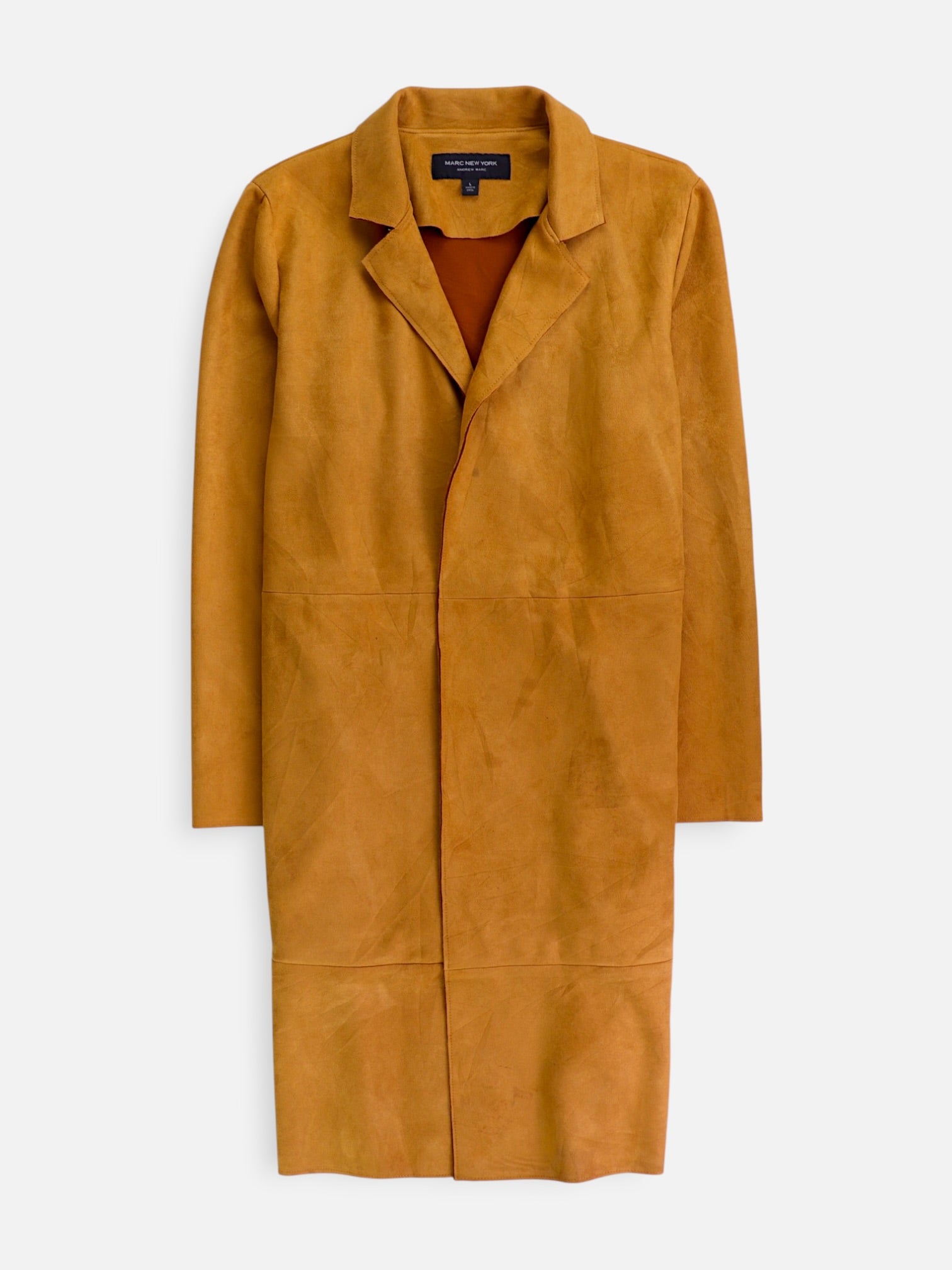 ANDREW MARC Abrigo Casual Suede - Mujer - Large