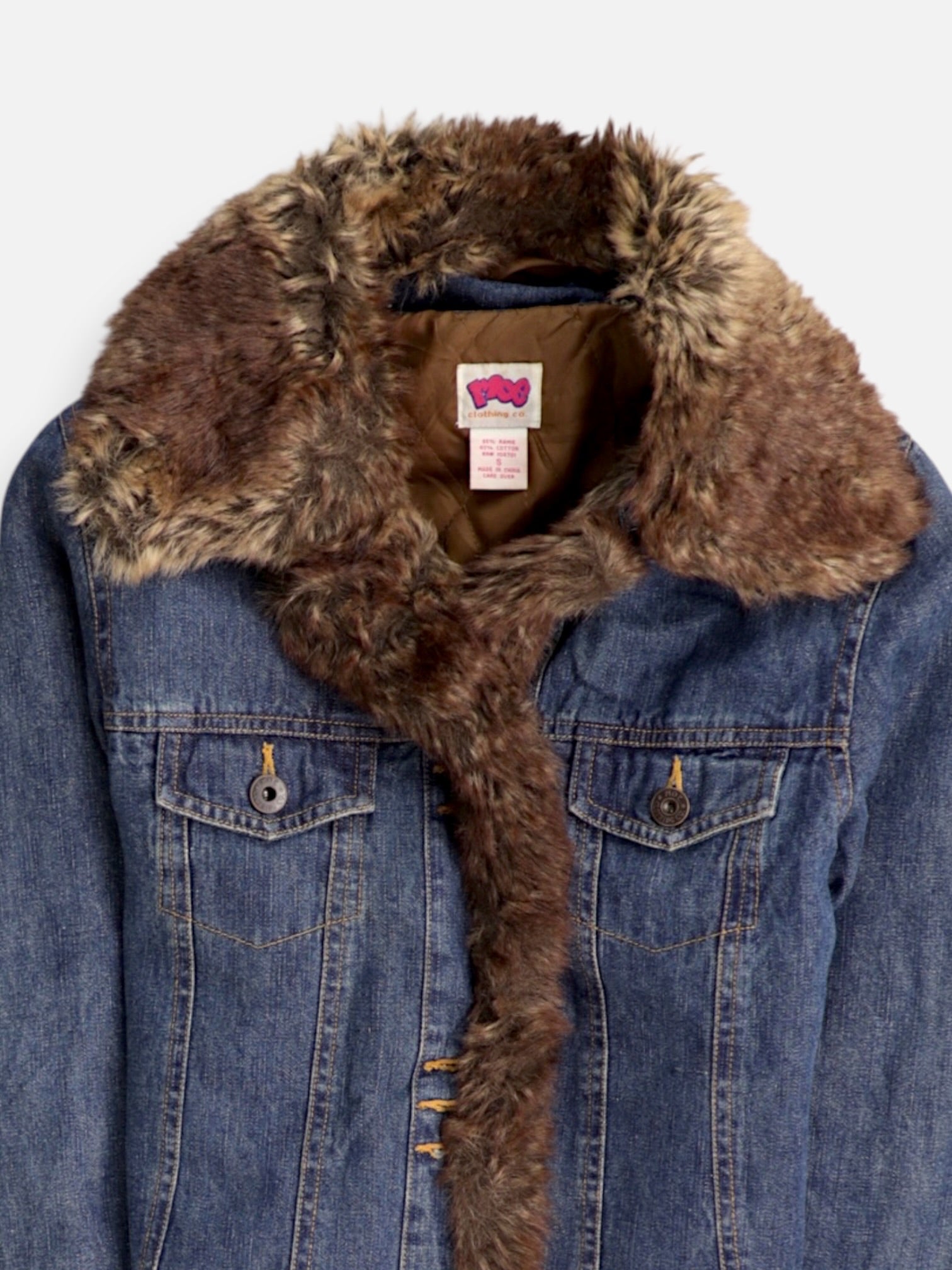Chaqueta Sherpa Trucker Denim - Mujer - Small