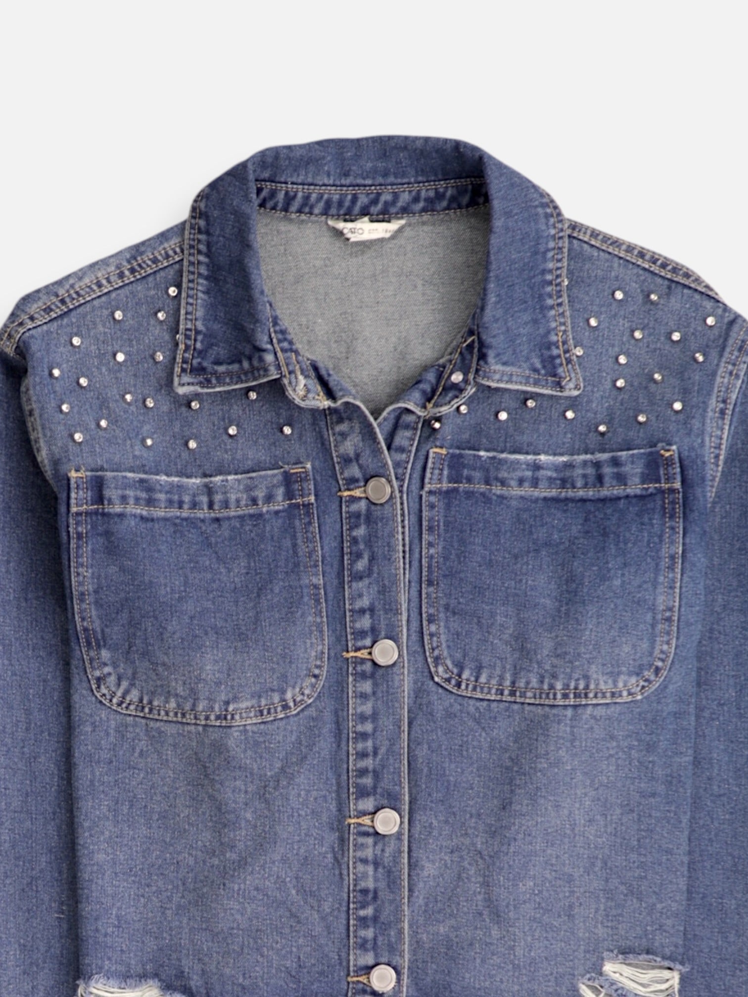 Chaqueta Denim  Crop Top - Mujer - XL