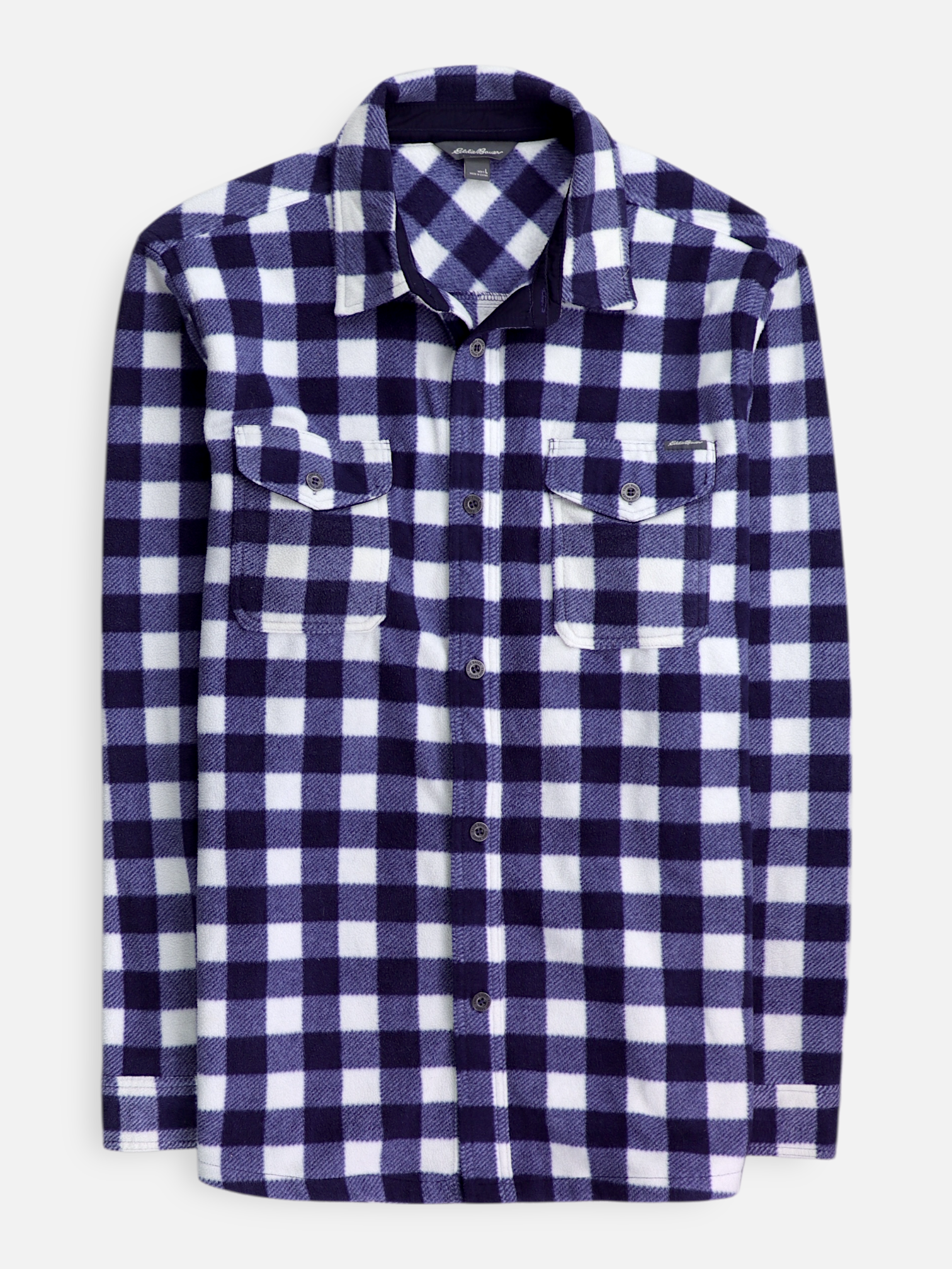 Eddie Bauer Chaqueta Sobrecamisa Color Block - Hombre - Large